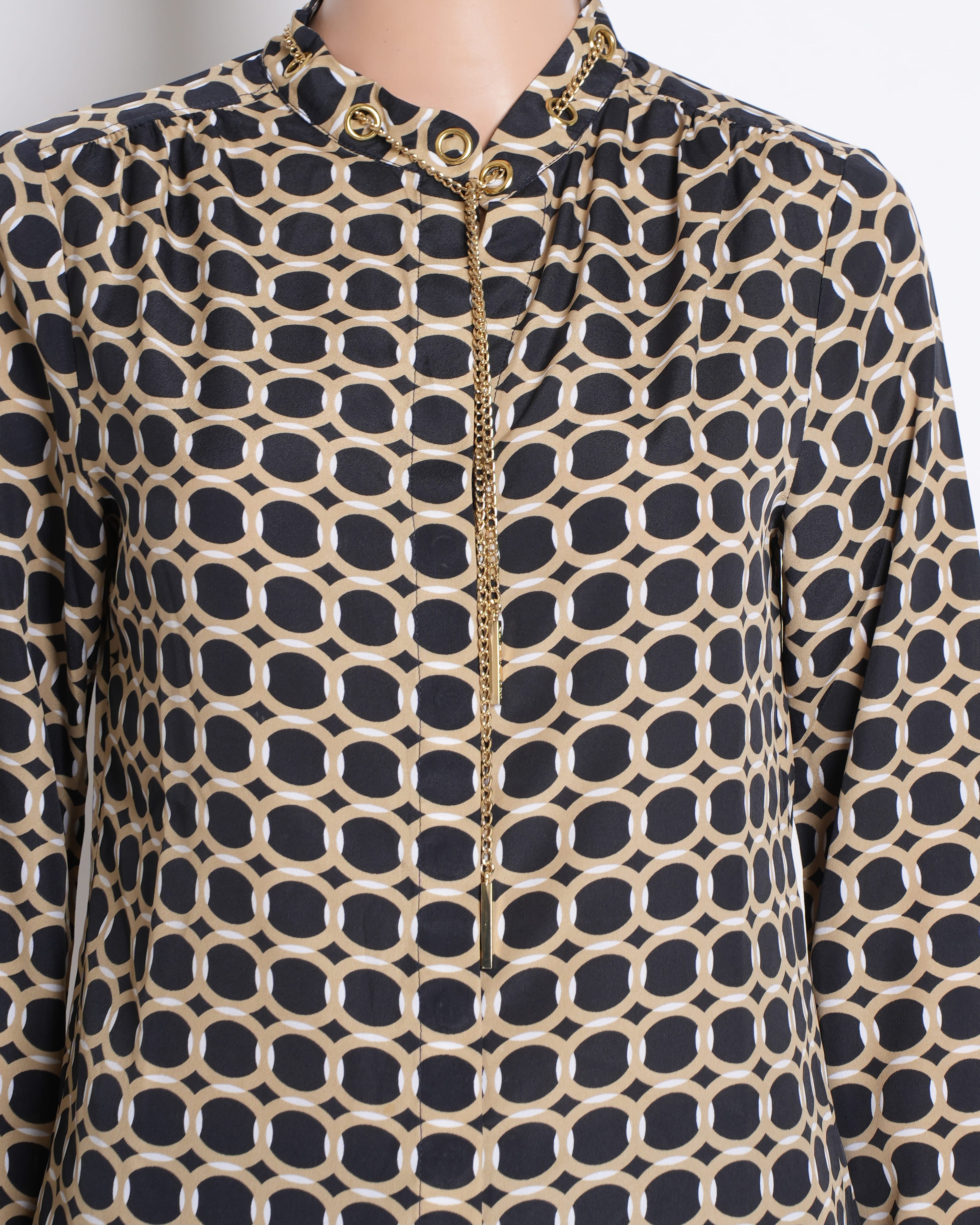 Michael Kors Allover Printed Button Down Shirt in Full Sleeve
