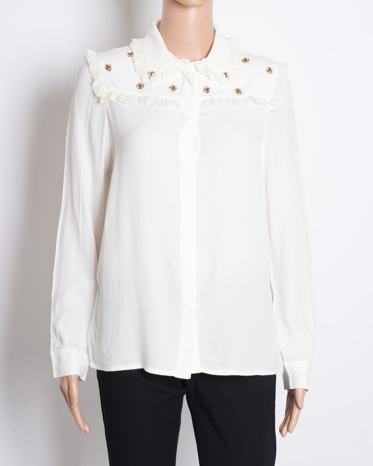 Maje Women's Button Down Shirt In Full Sleeves