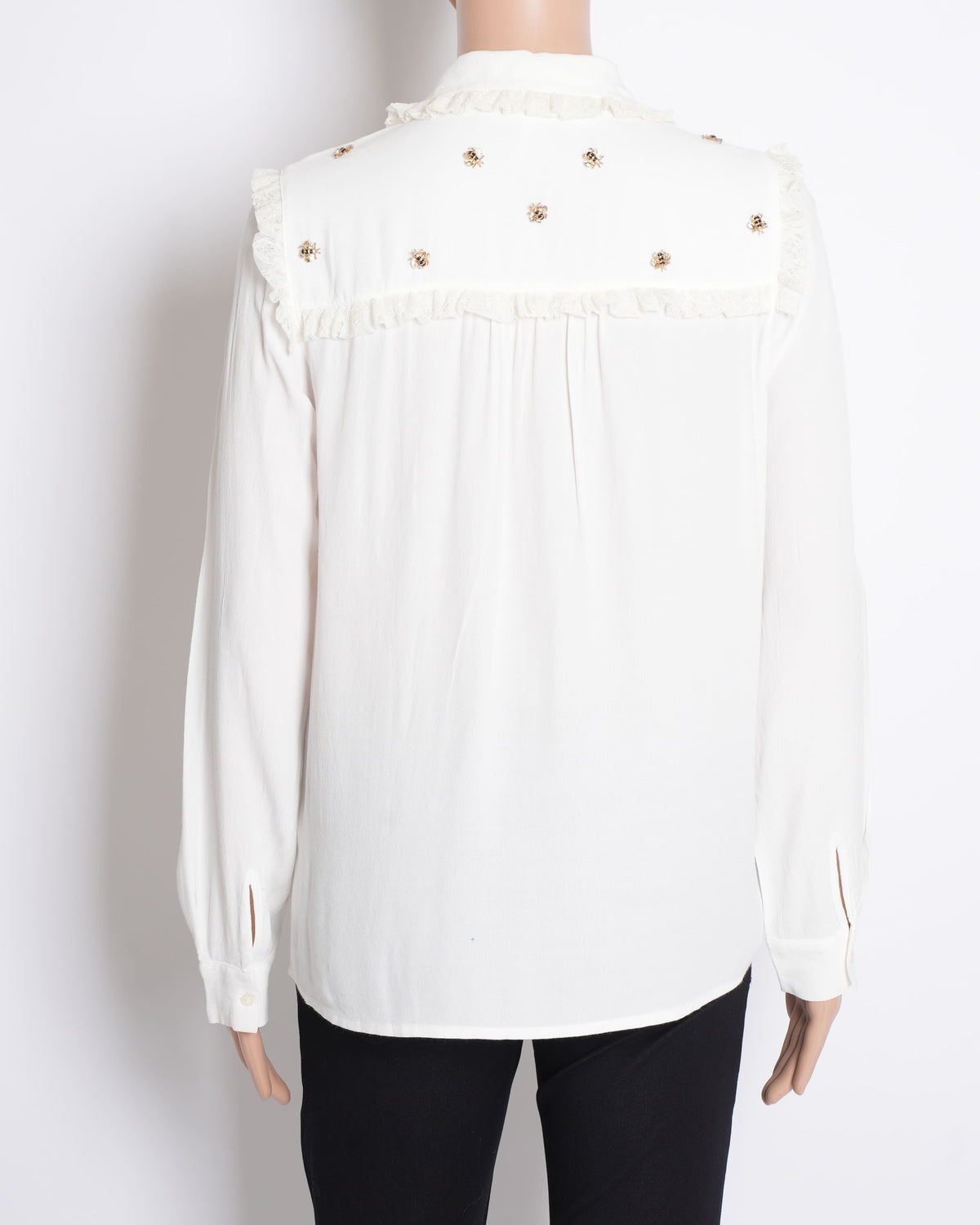 Maje Women's Button Down Shirt In Full Sleeves