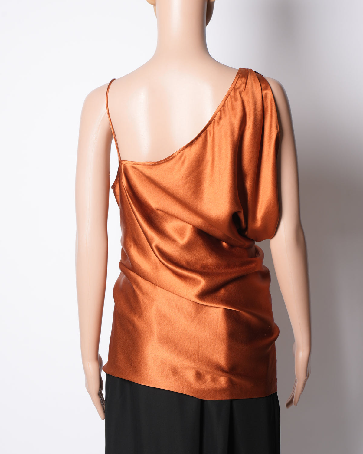 DVF One-Sleeve Silk Top