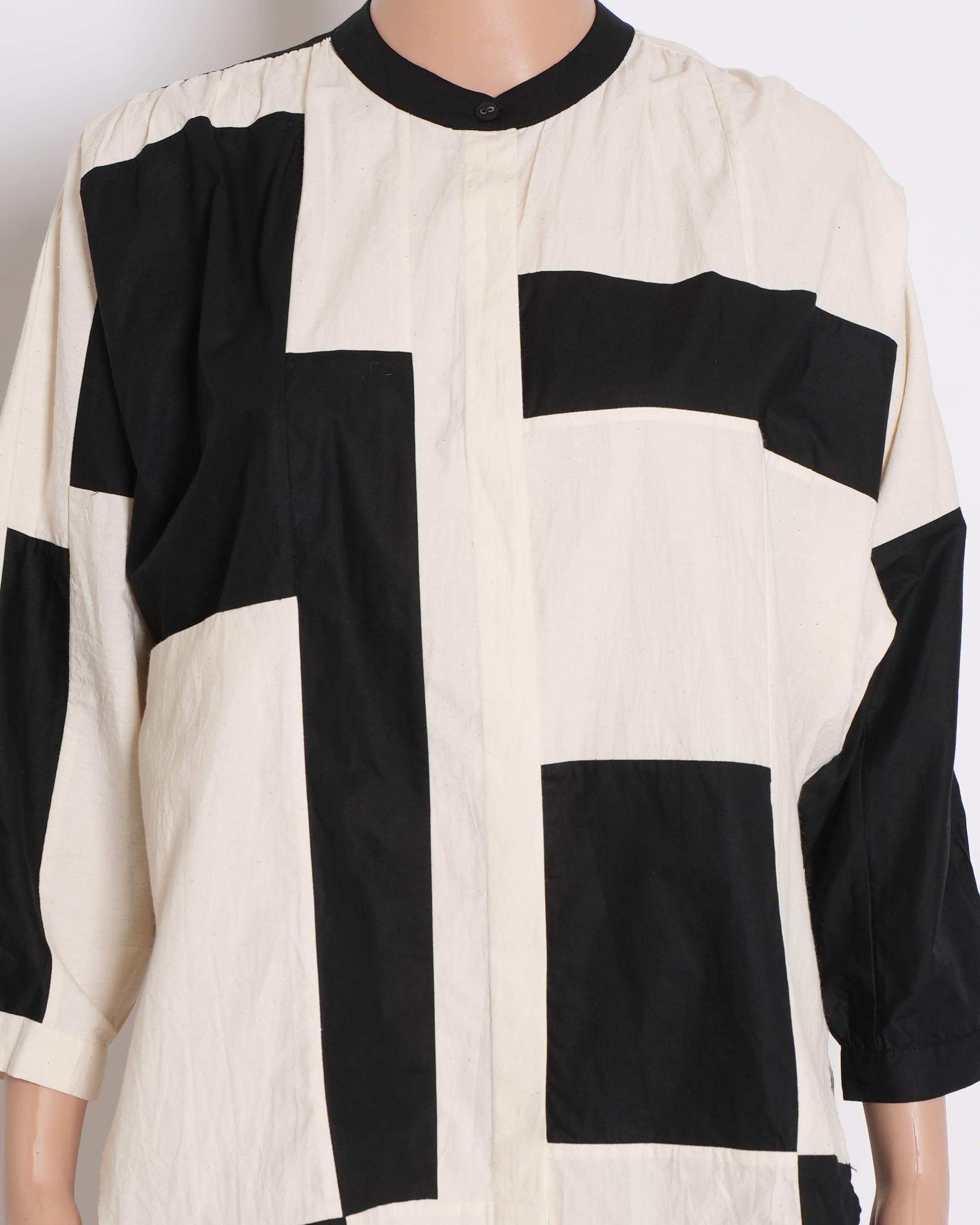 Ofrida Stardust silk Patchwork 2-piece Set In Raw Silk