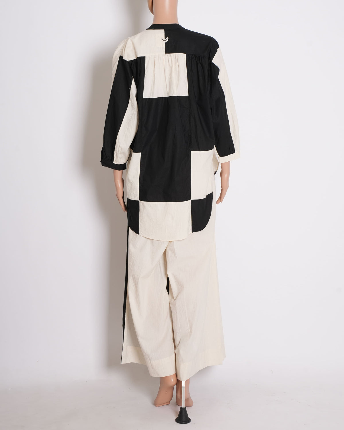 Ofrida Stardust silk Patchwork 2-piece Set In Raw Silk
