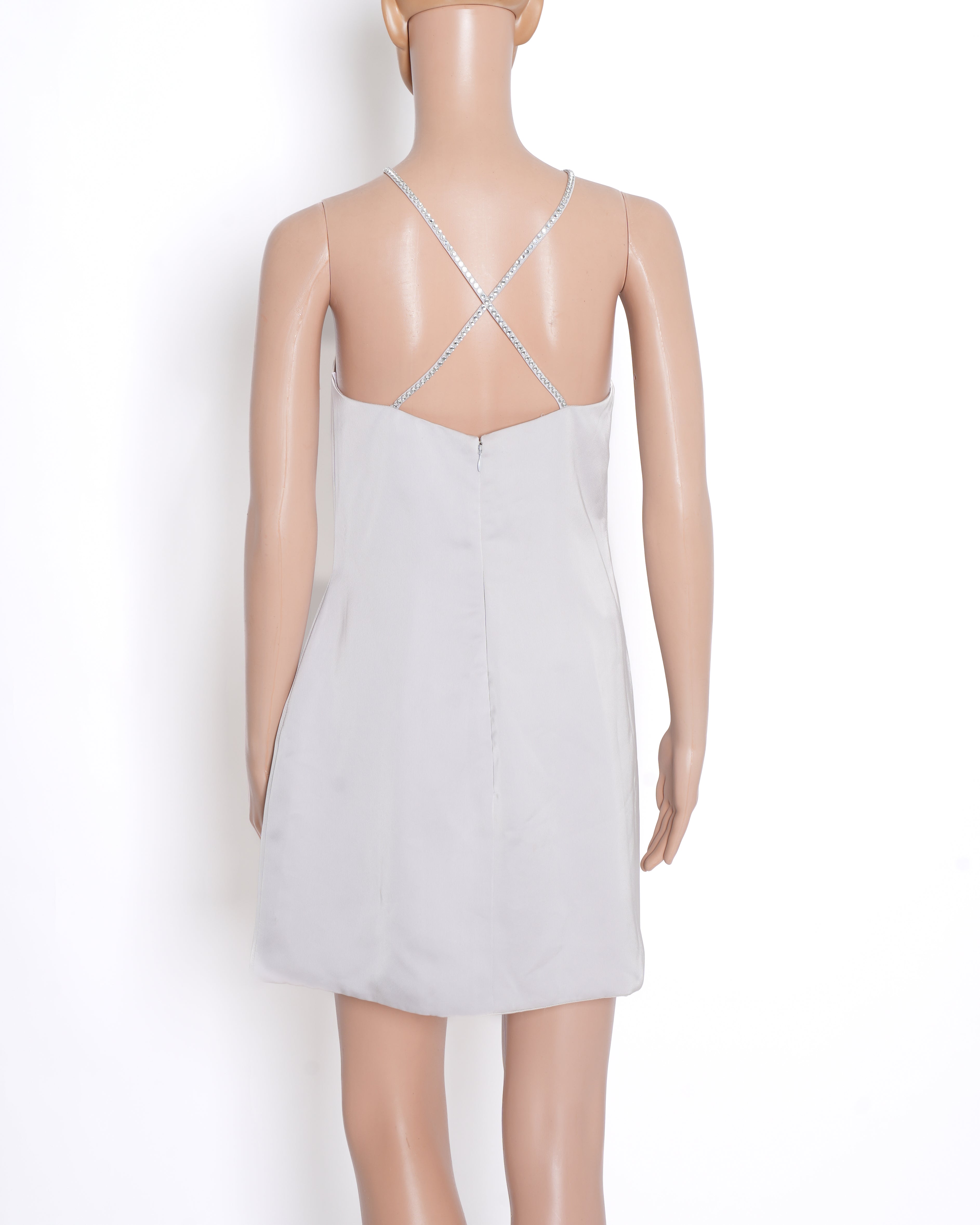 New Attico Silver Mini dress