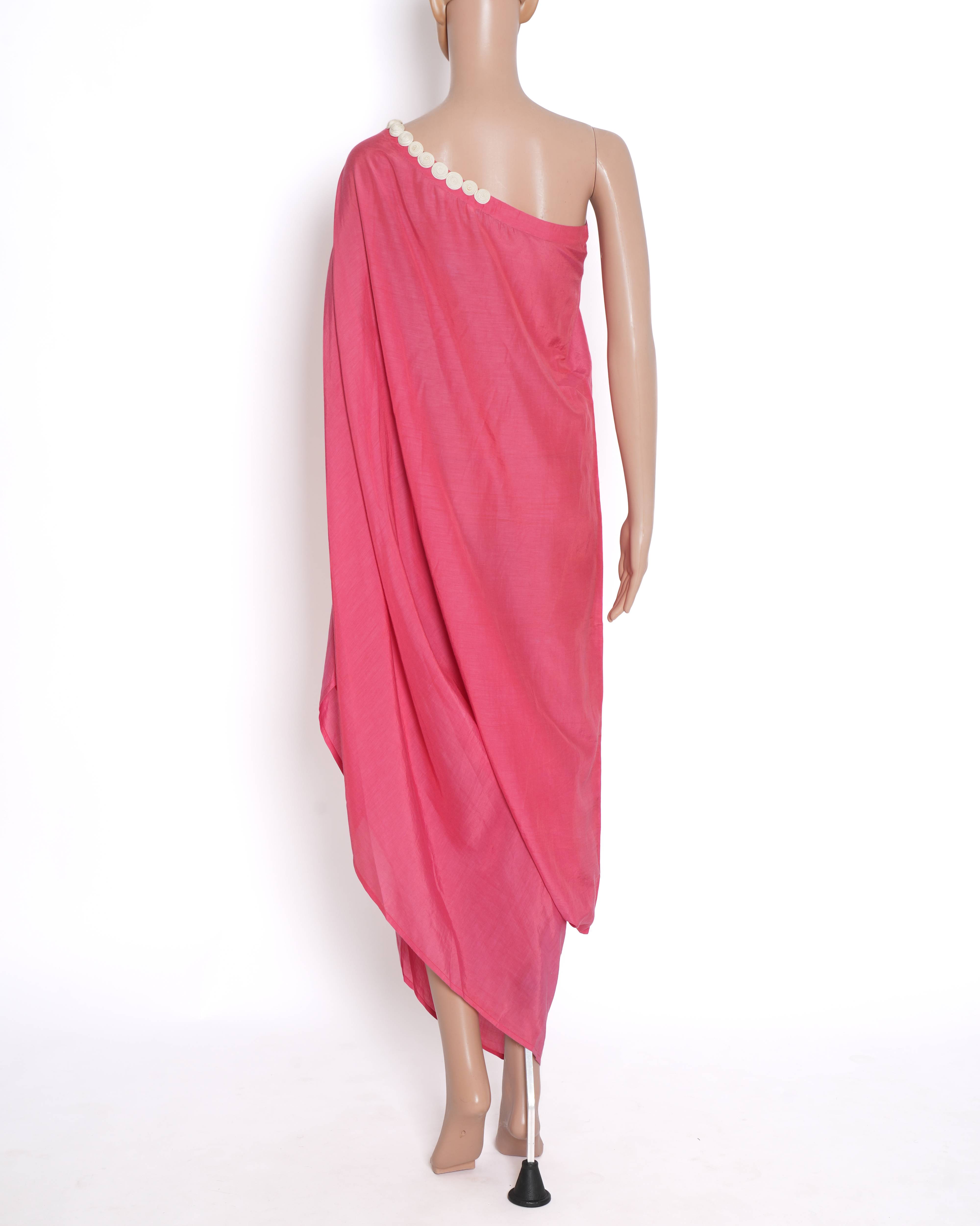 Nupur Kanoi single-shoulder dress in pink