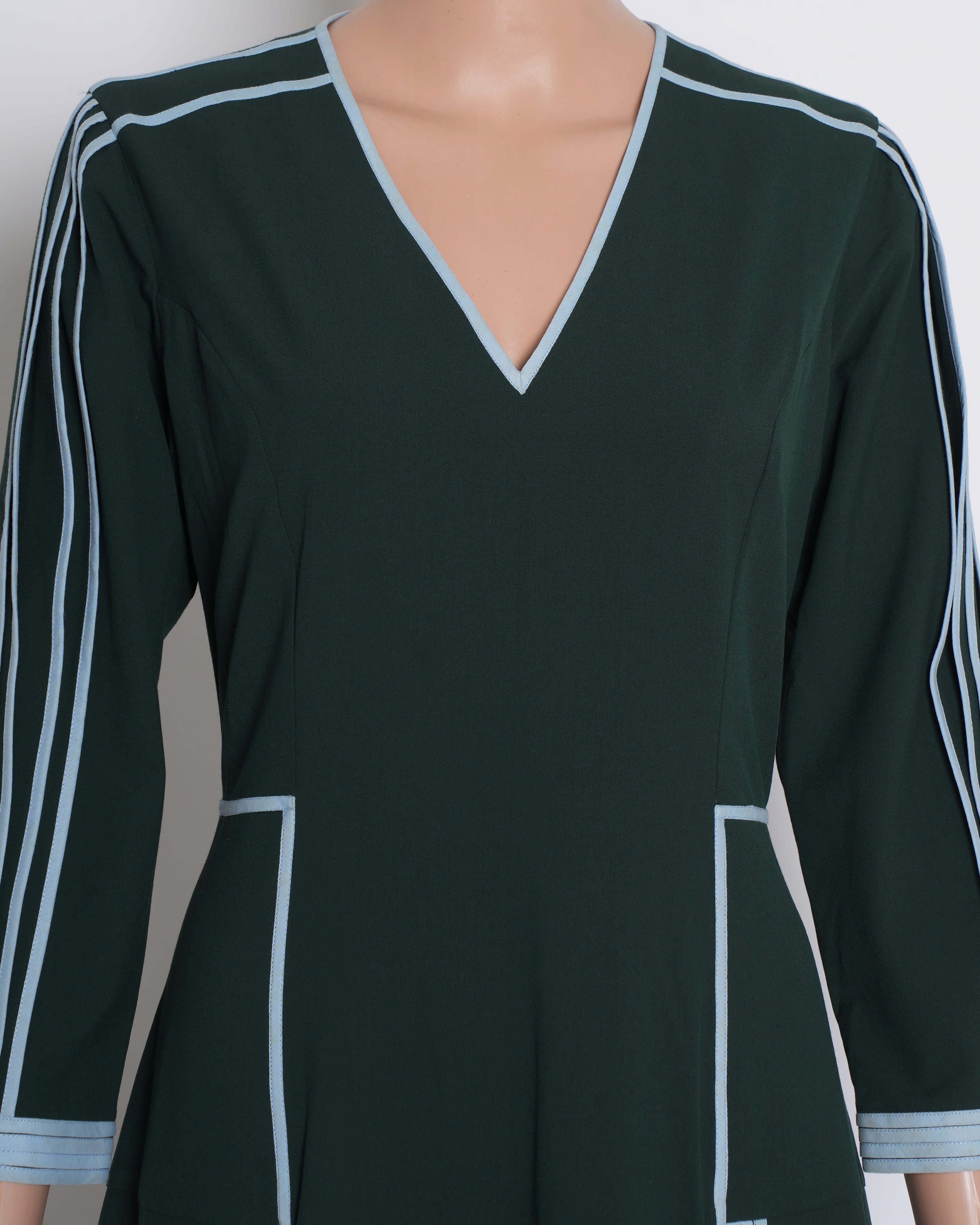 New Bodice v neck a line dress