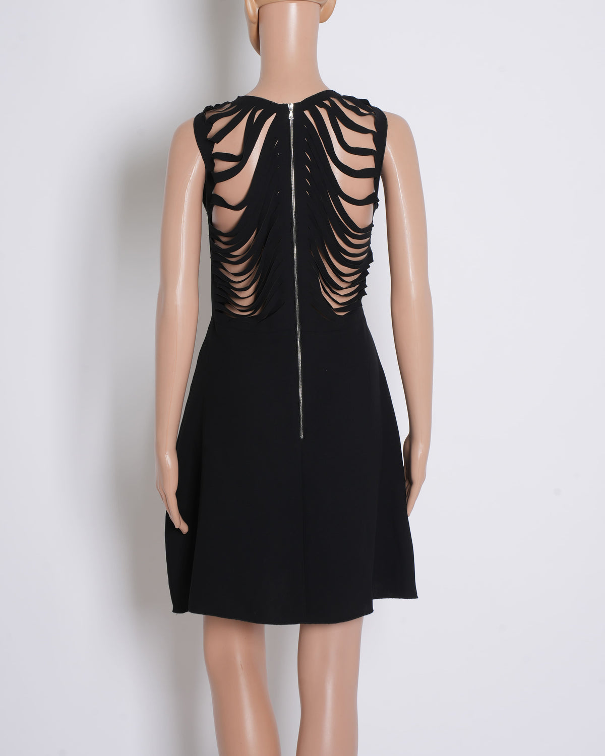 Sandro Black Mini Dress With Cut Work Detail AT The Back