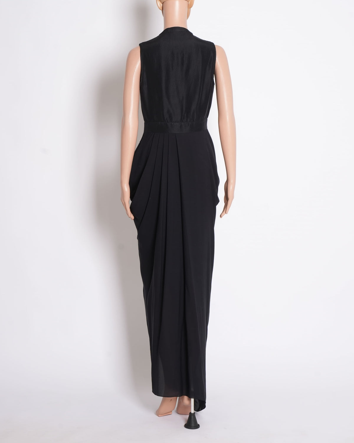 New Tarun Tahiliani black zip up dress