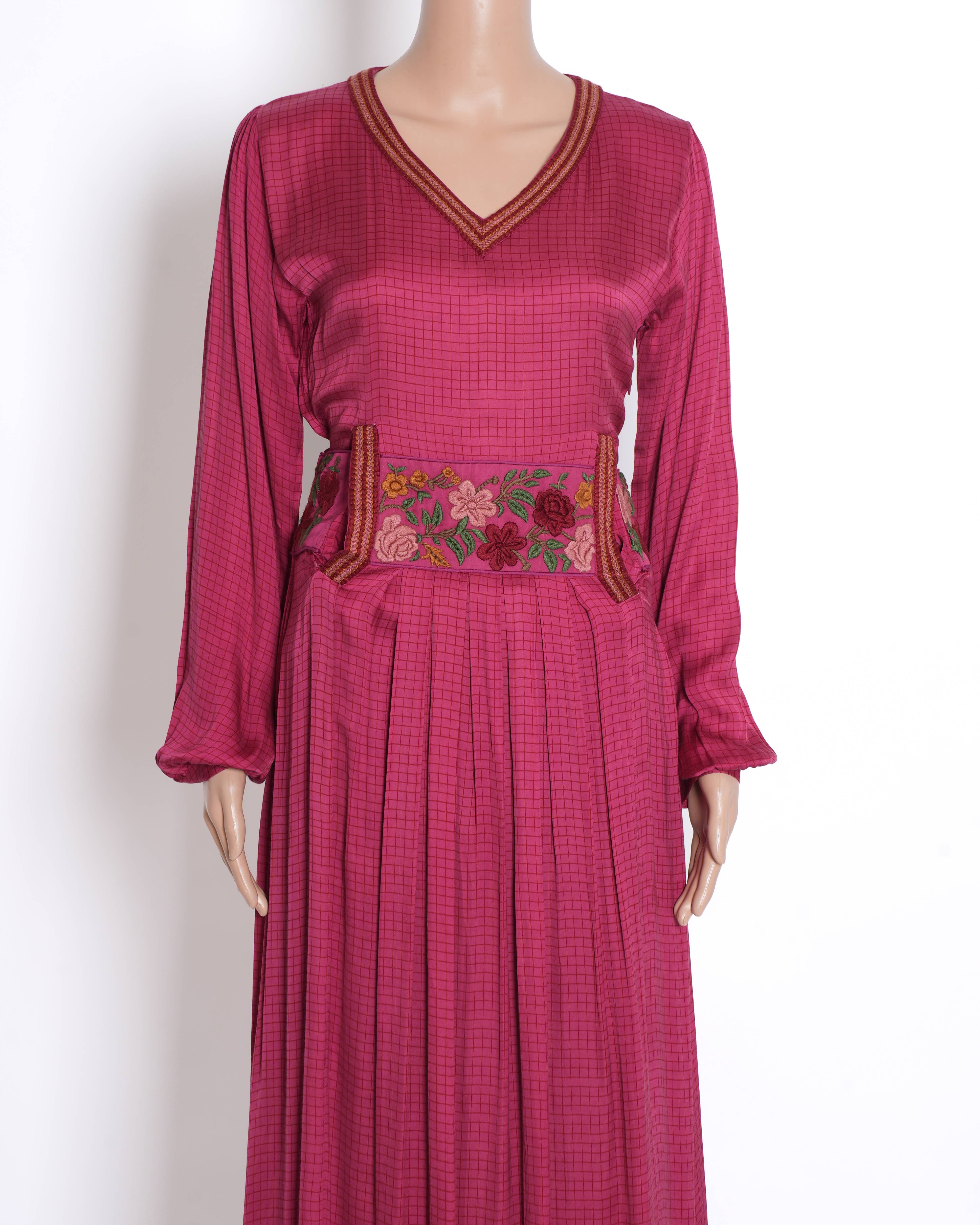 Shruti Sancheti pink embroided dress