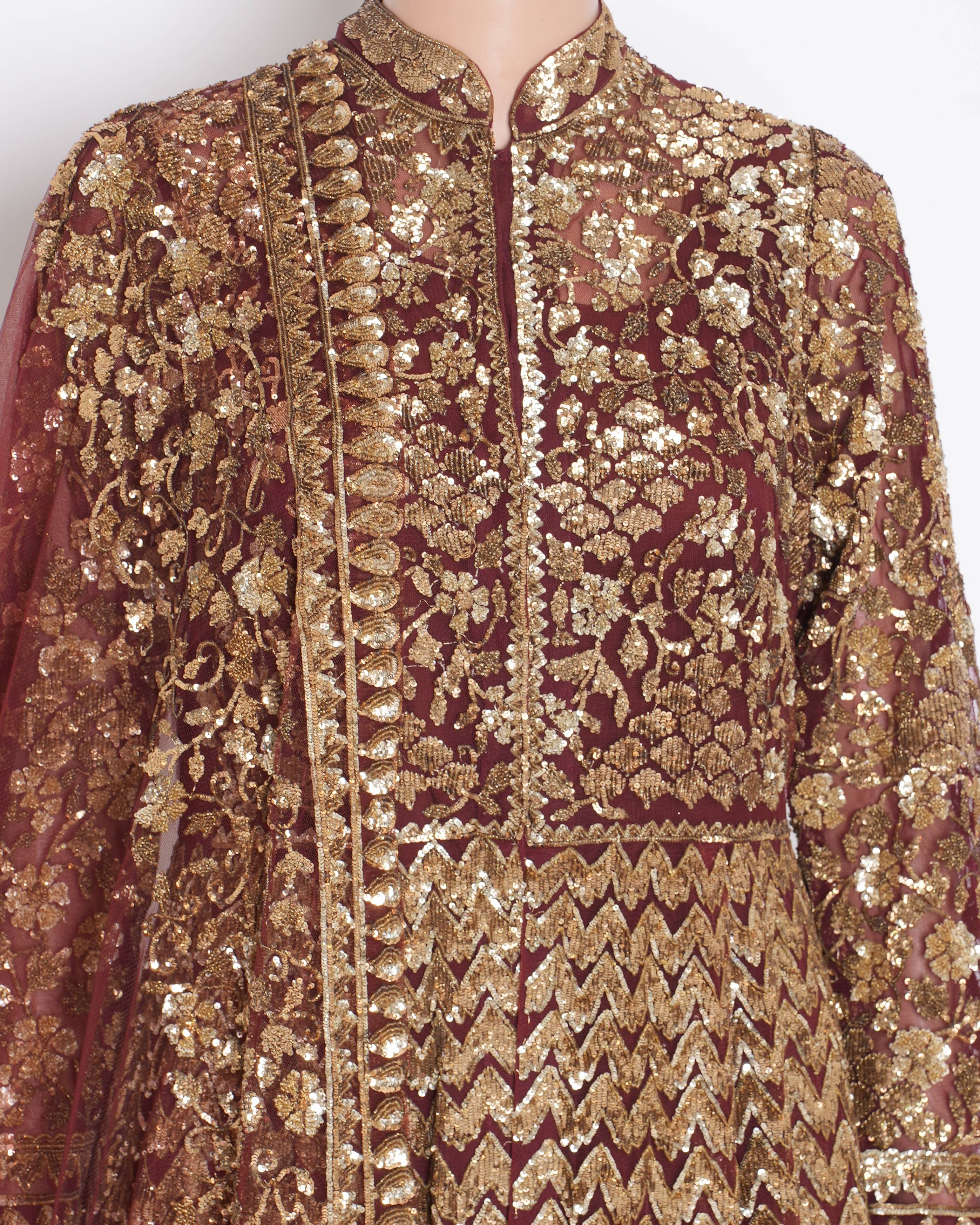 Pankaj and Nidhi Long Jacket and lehenga set of 4