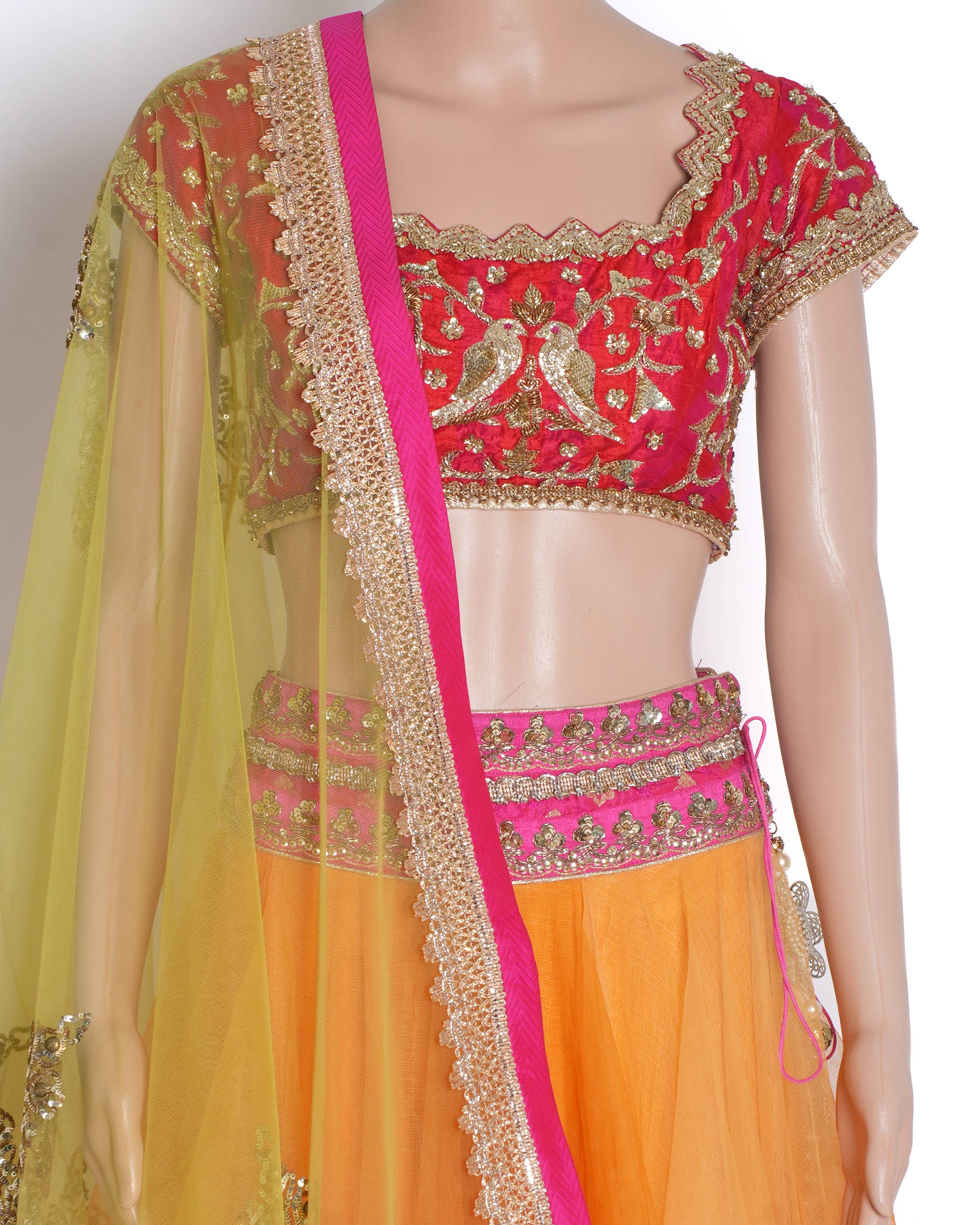 Anushree Reddy Net Lehenga Set of 3