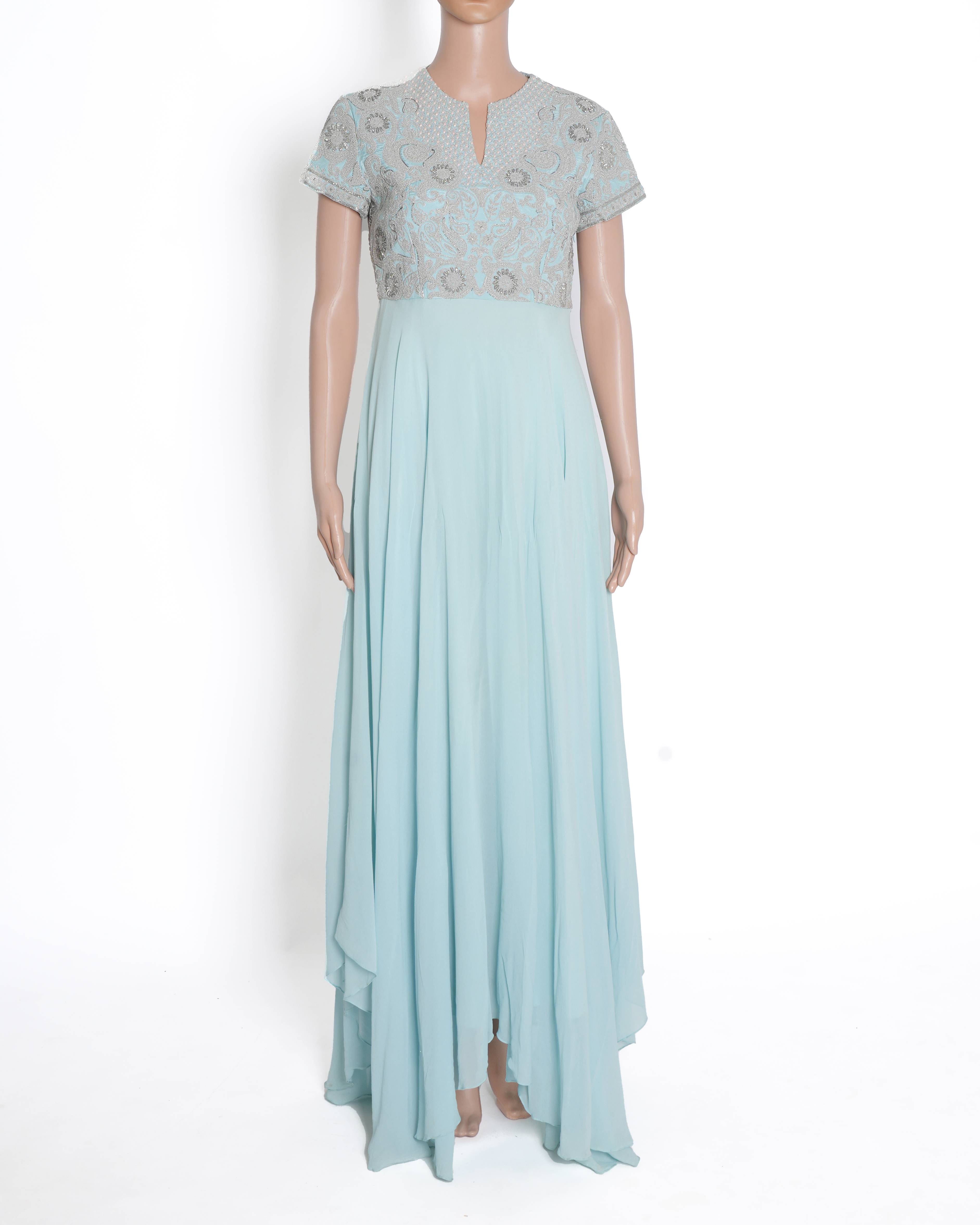 Pankaj & Nidhi Blue Kurta Set