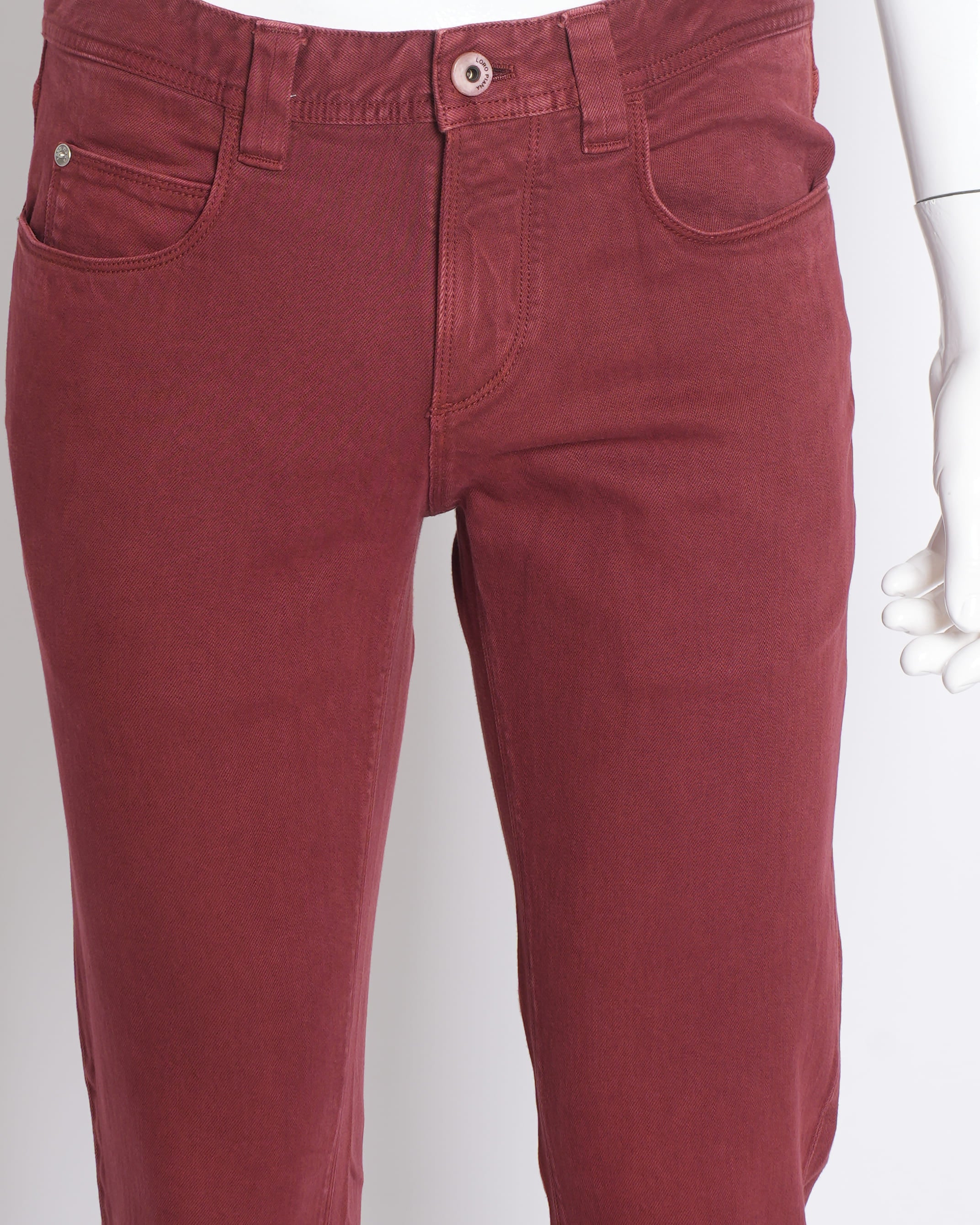 Loro Piana Men's Pants In Maroon