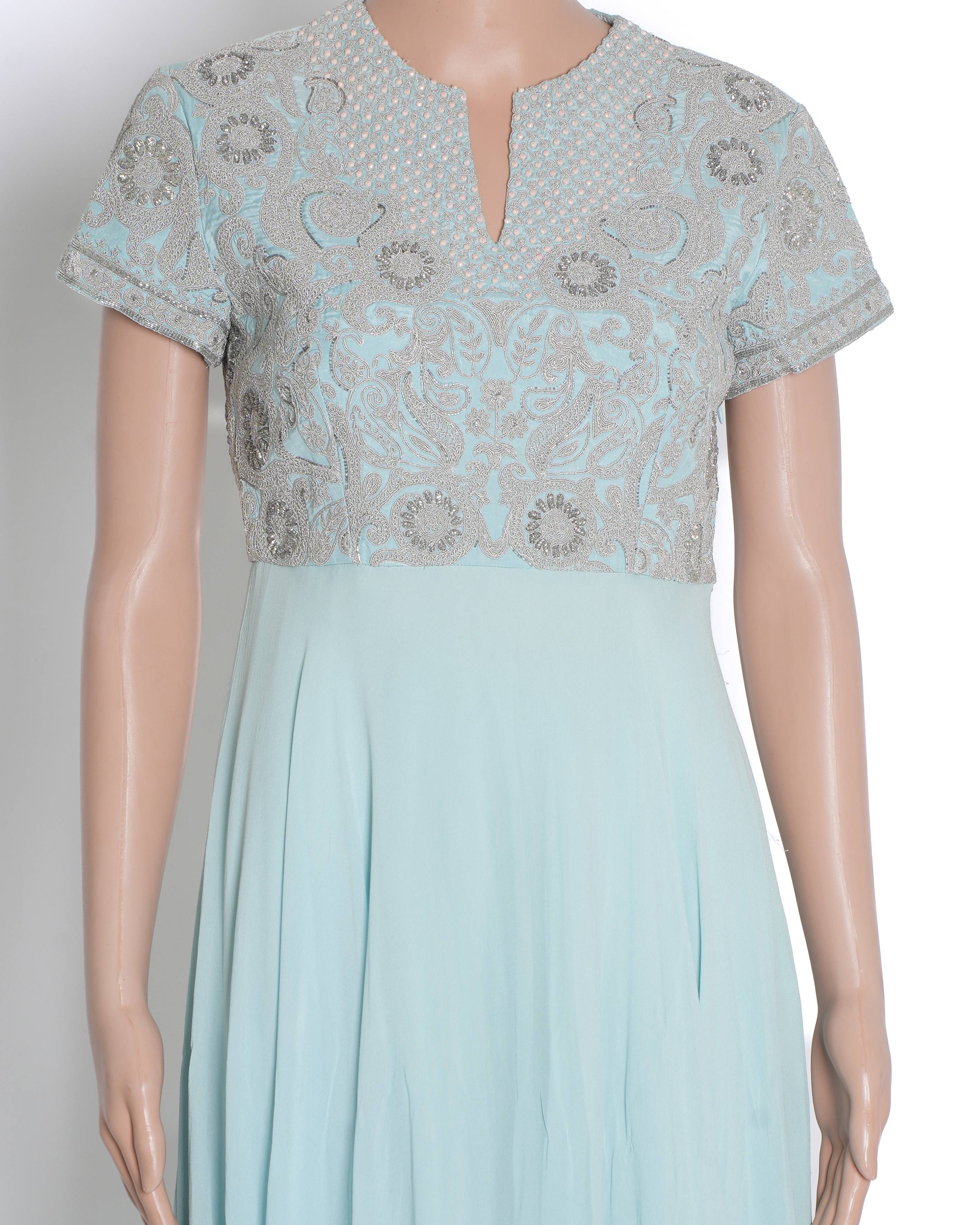 Pankaj & Nidhi Blue Kurta Set