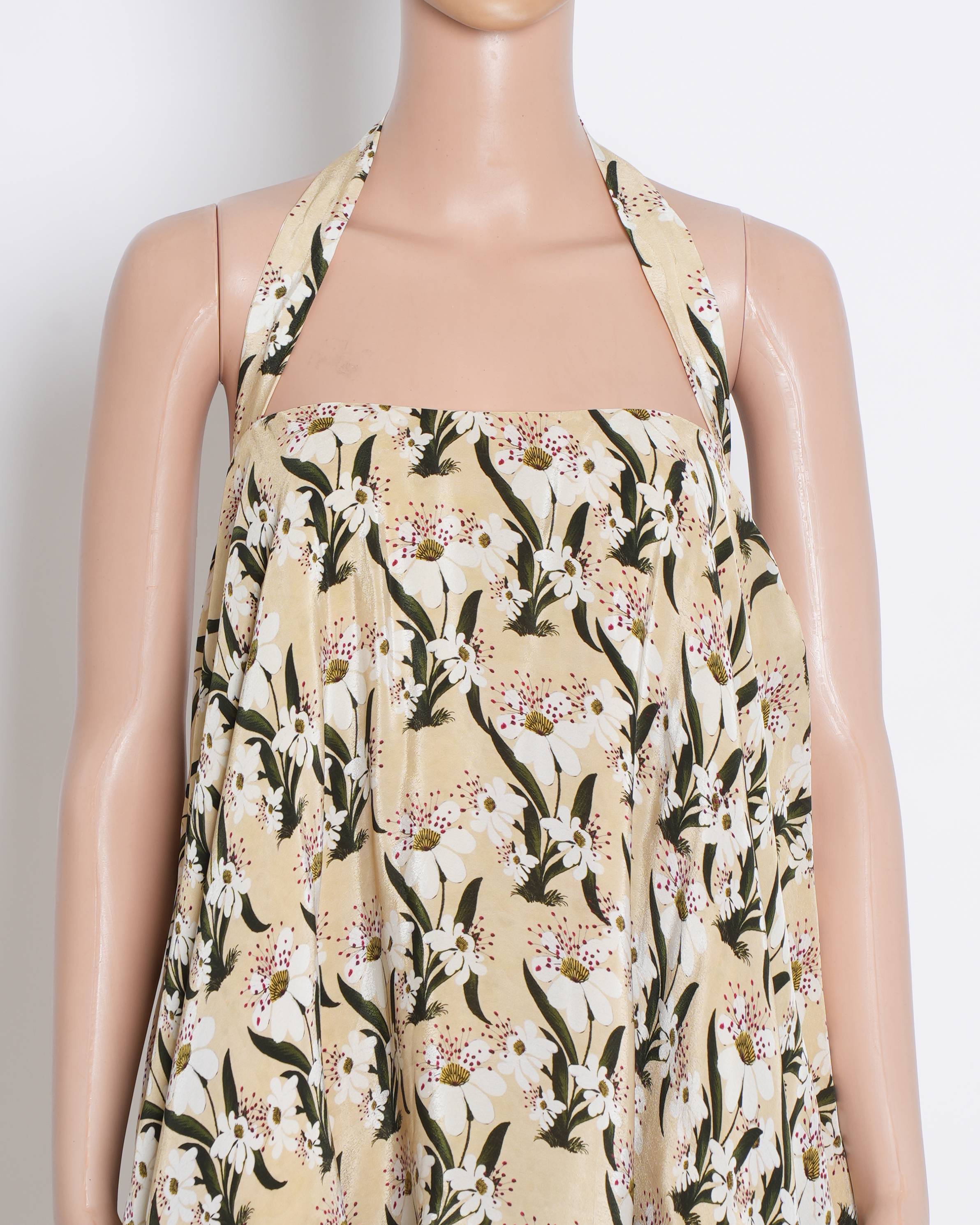 New Masaba Beige Crepe Printed Tunic Set