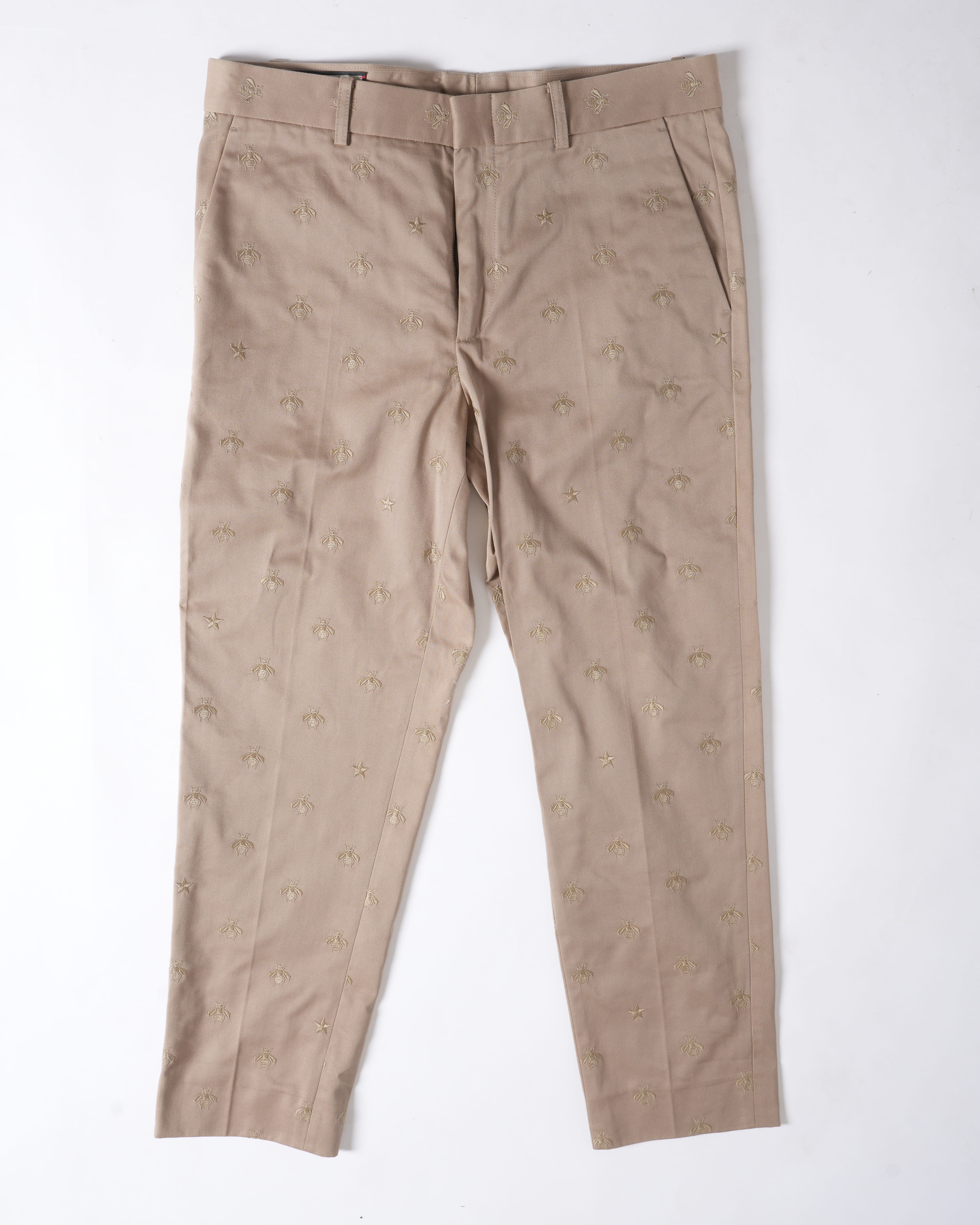Gucci men's embroidered pants