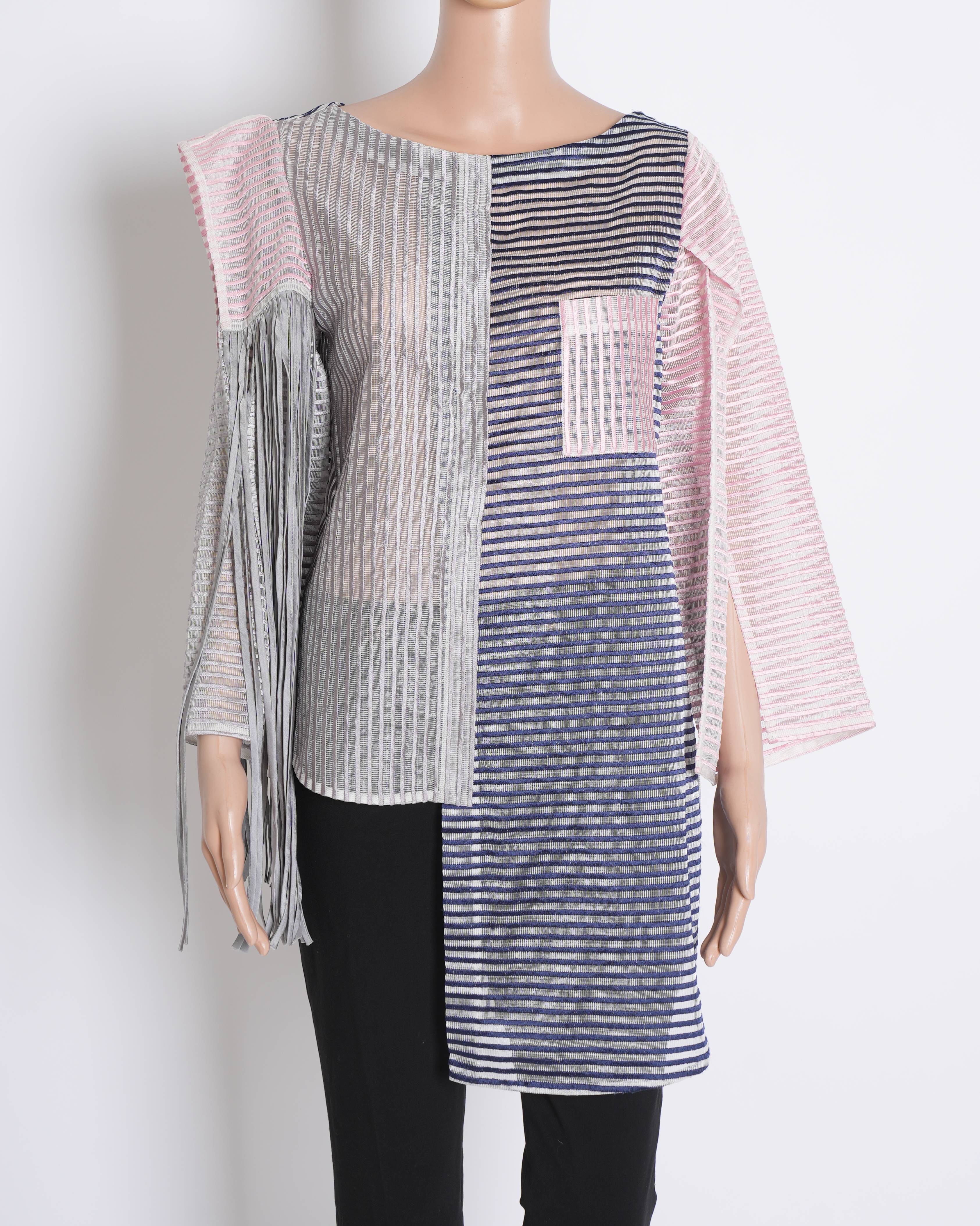 Pankaj & Nidhi Multi colour tassel top