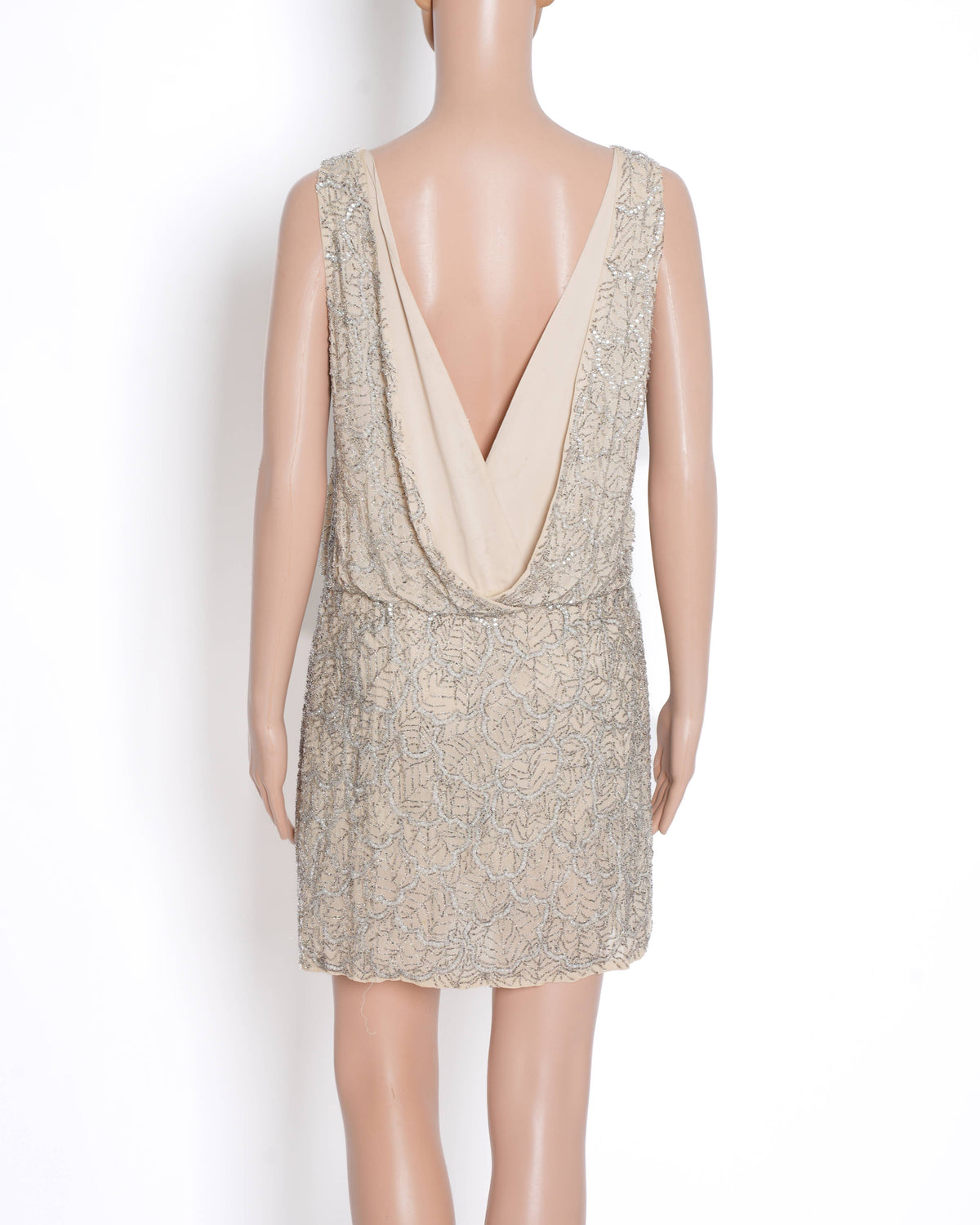 Alice + Olivia Nola Drop Waist Beaded Dress