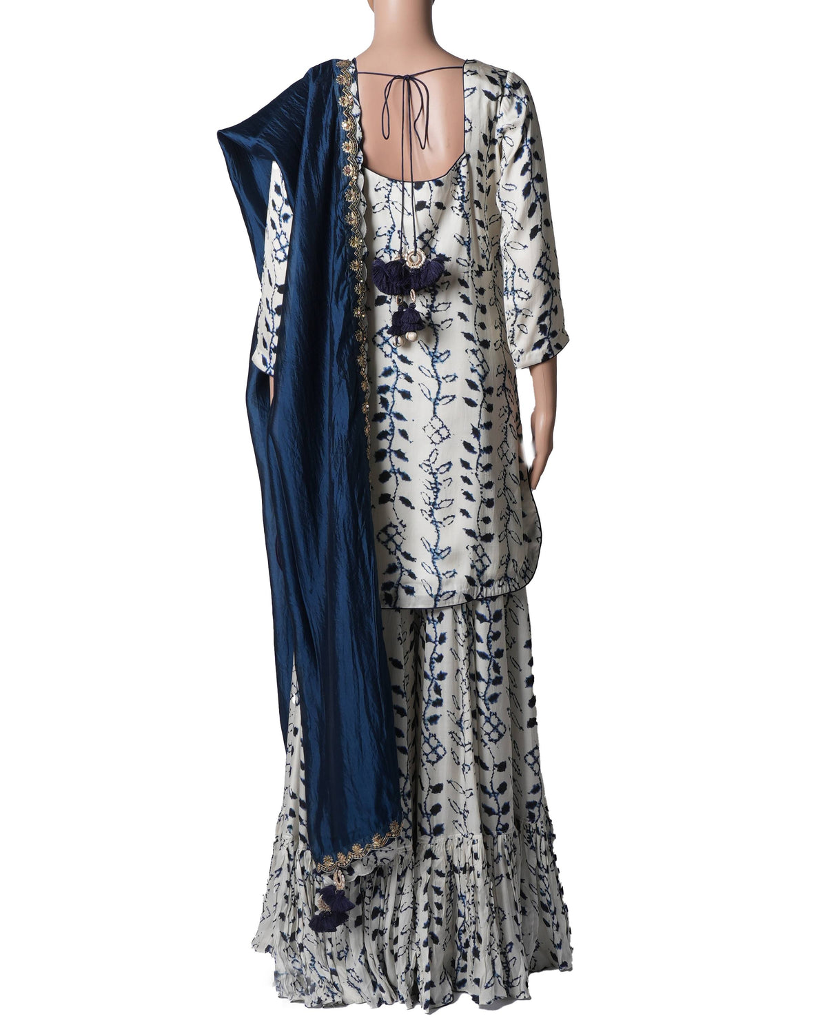 Punit Balana Indigo Floral Print Set Of Three