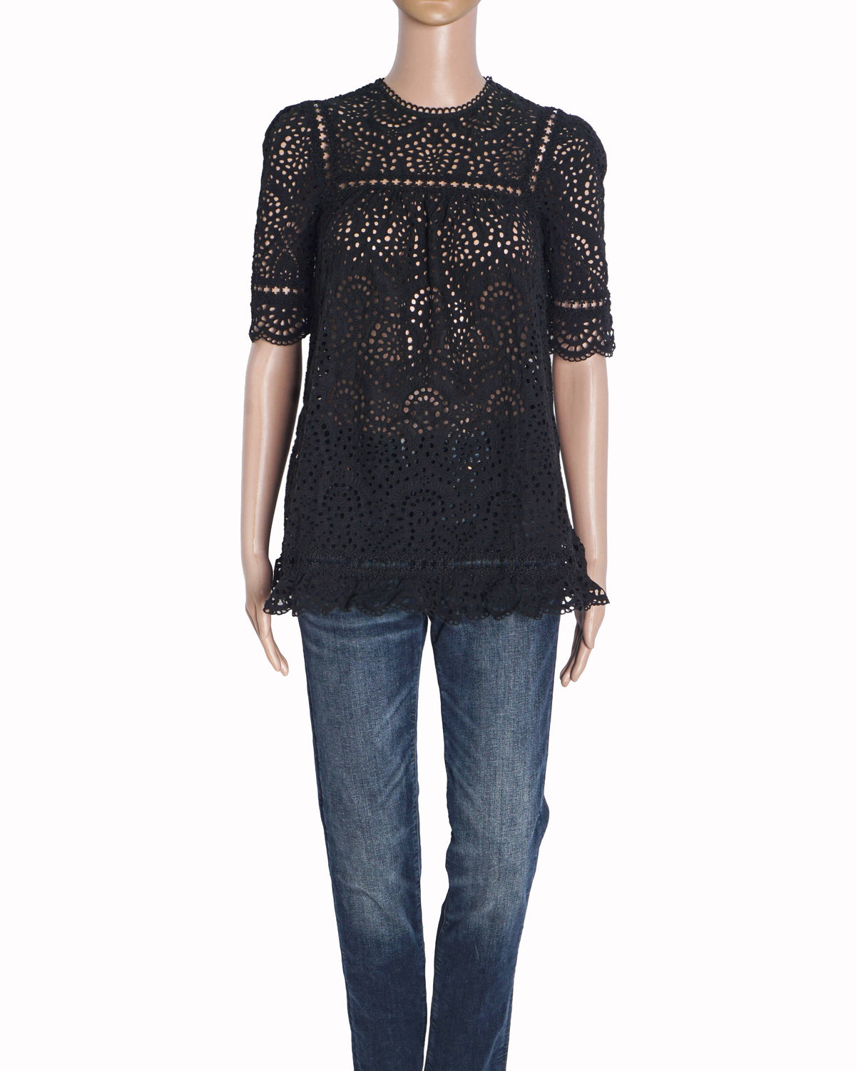 Zimmermann Black Tali Swirl Swing Top