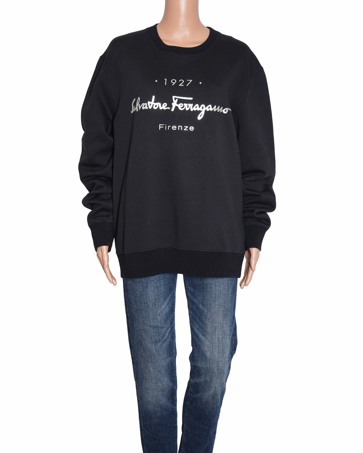 Salvatore Ferragamo full sleeves black Sweater