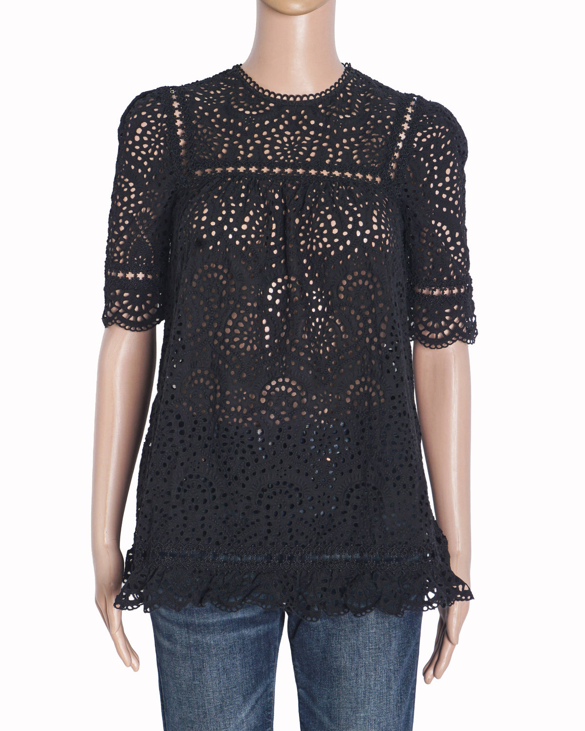 Zimmermann Black Tali Swirl Swing Top