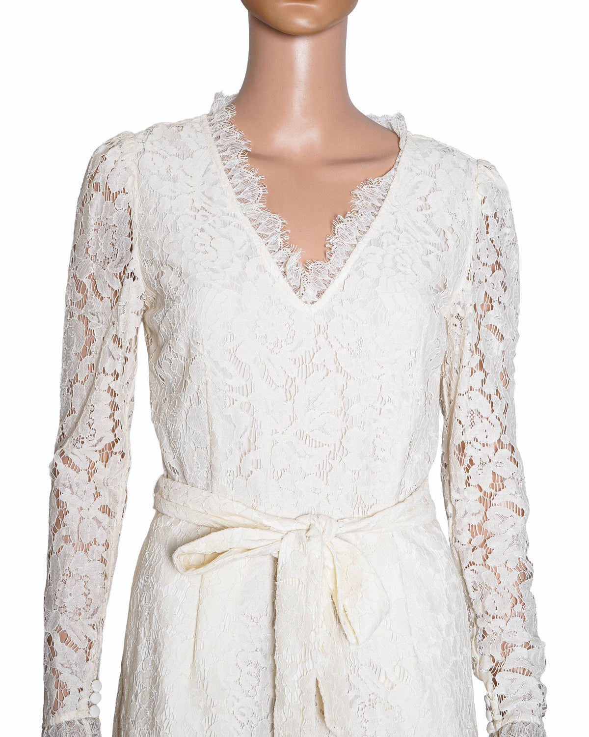 Temperley London V-Neck Lace Romper