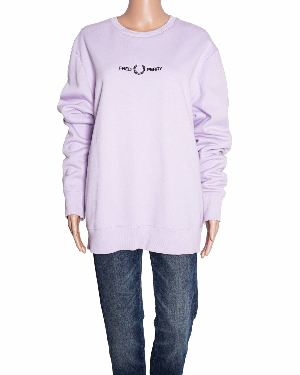 Fred Perry Full Sleeves Lilac Sweater