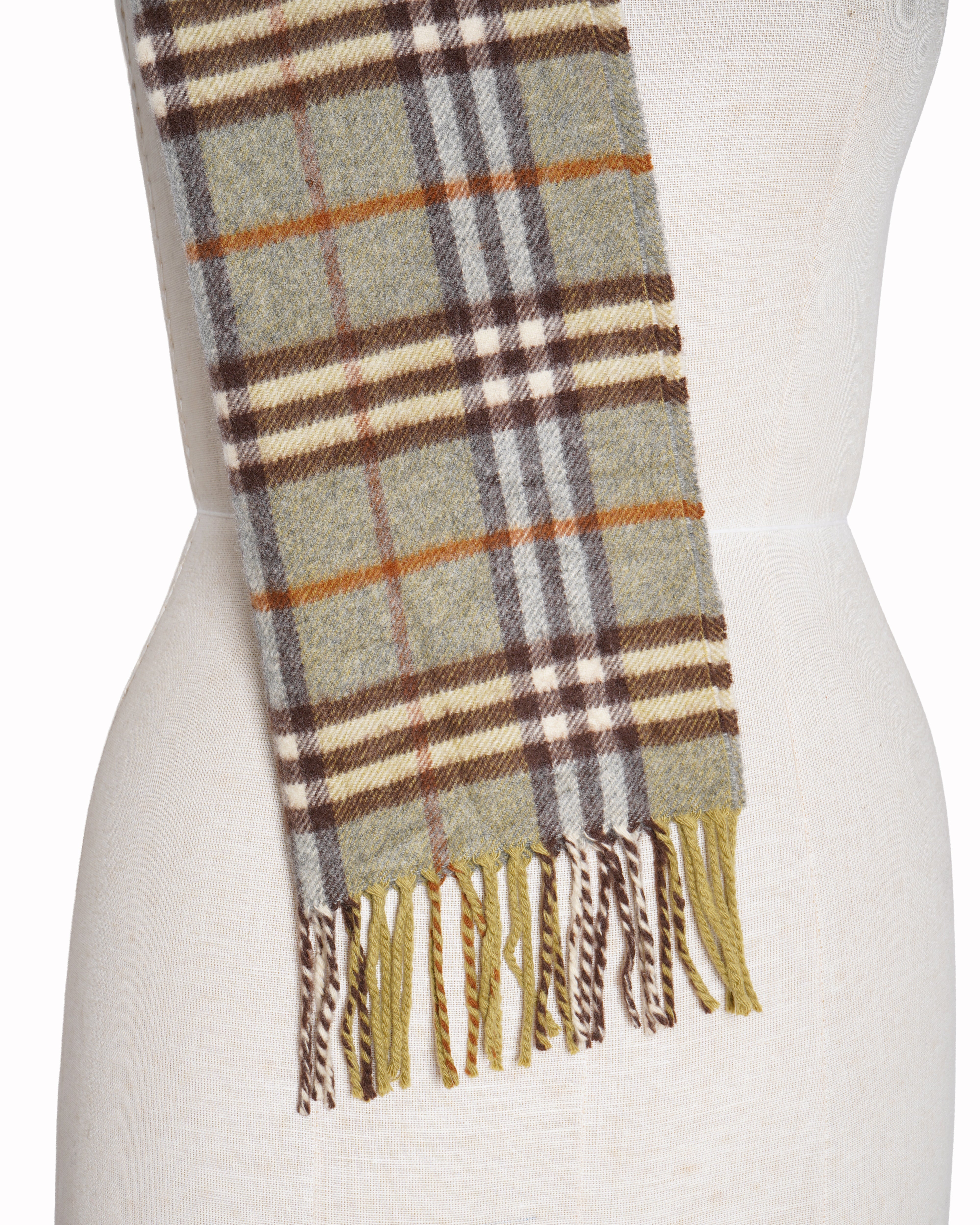 Burberry green wool Scarf
