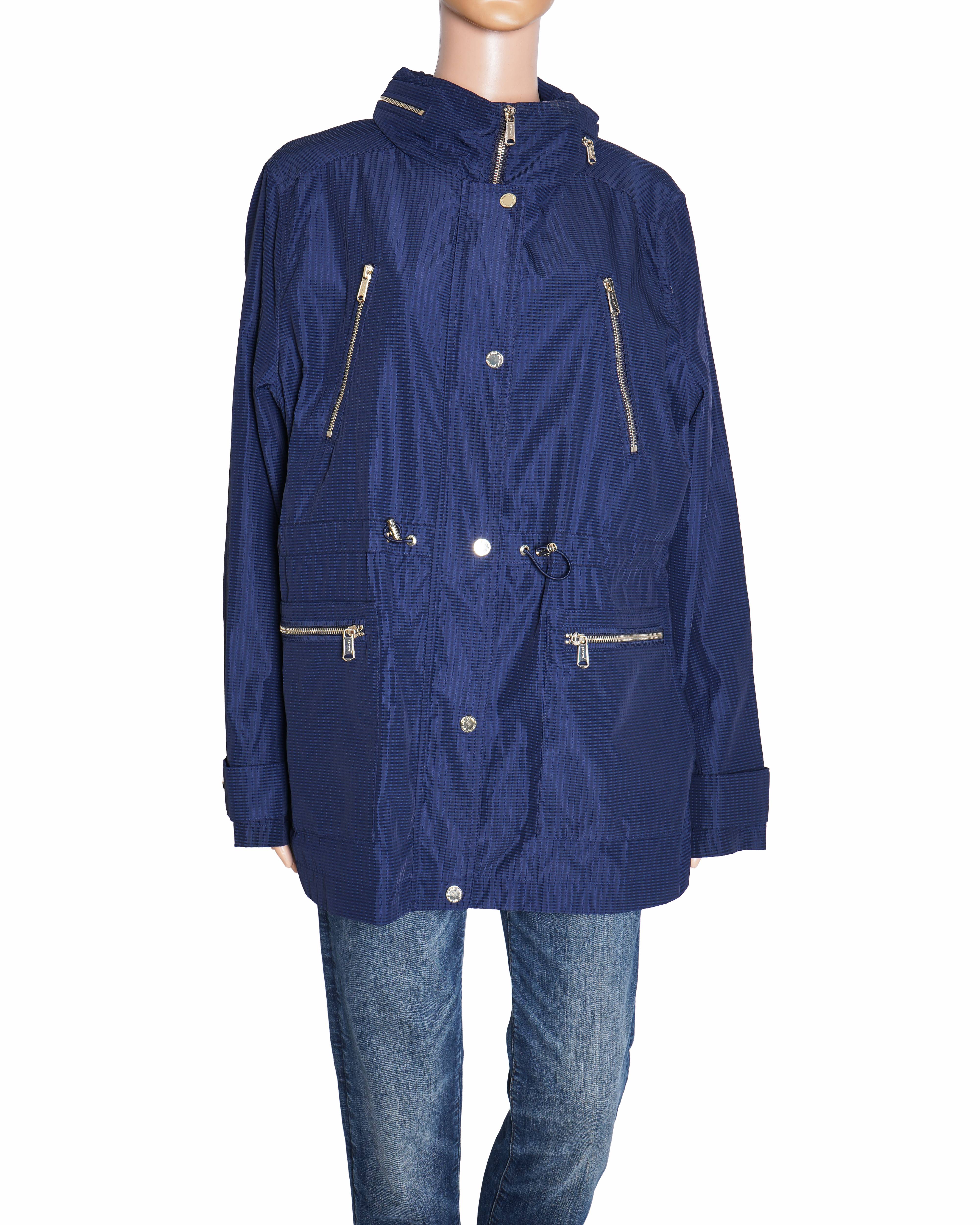 Per Una Utility Jacket in Navy Blue