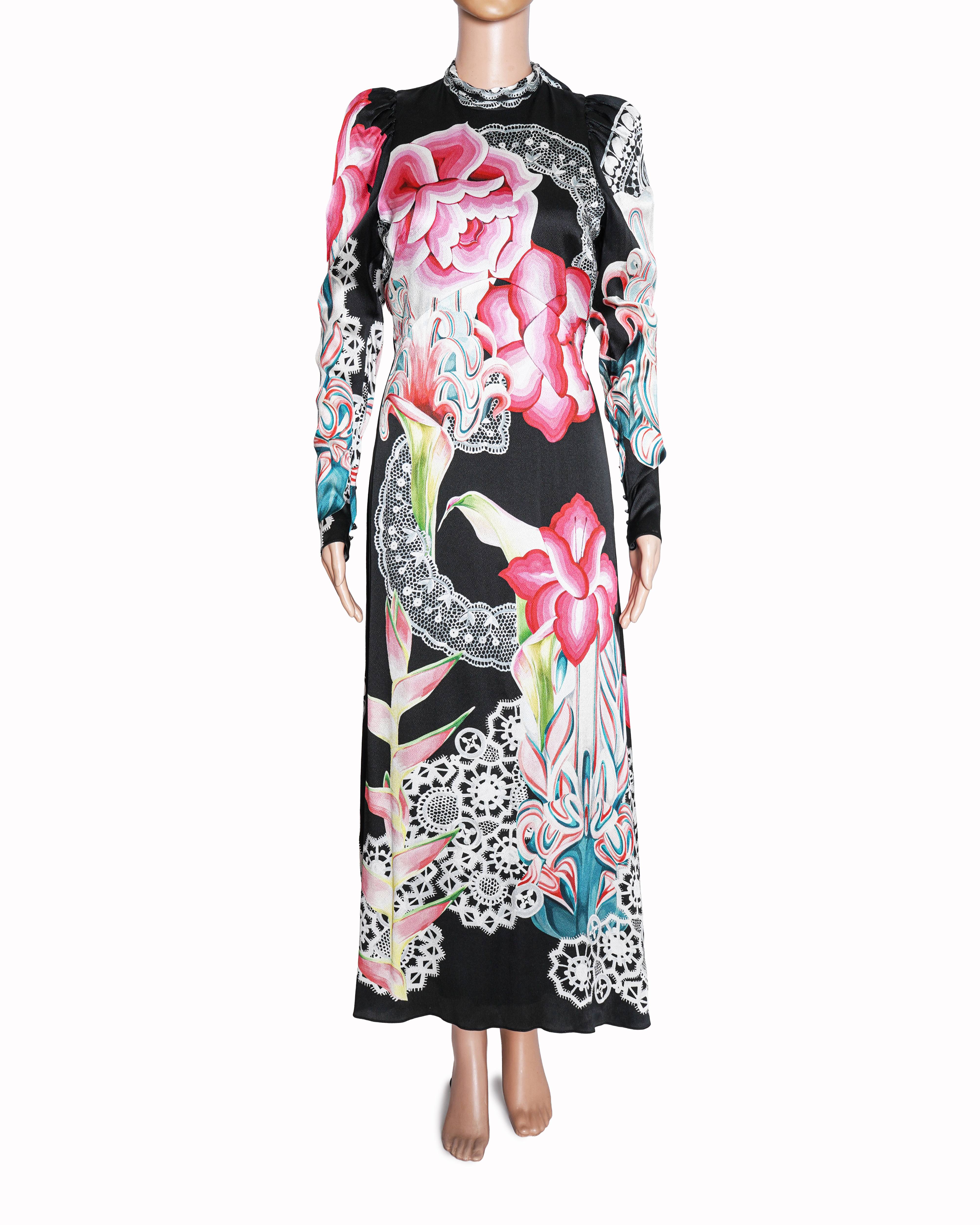 Temperley Women's  Cici Floral Lace Printed Dress