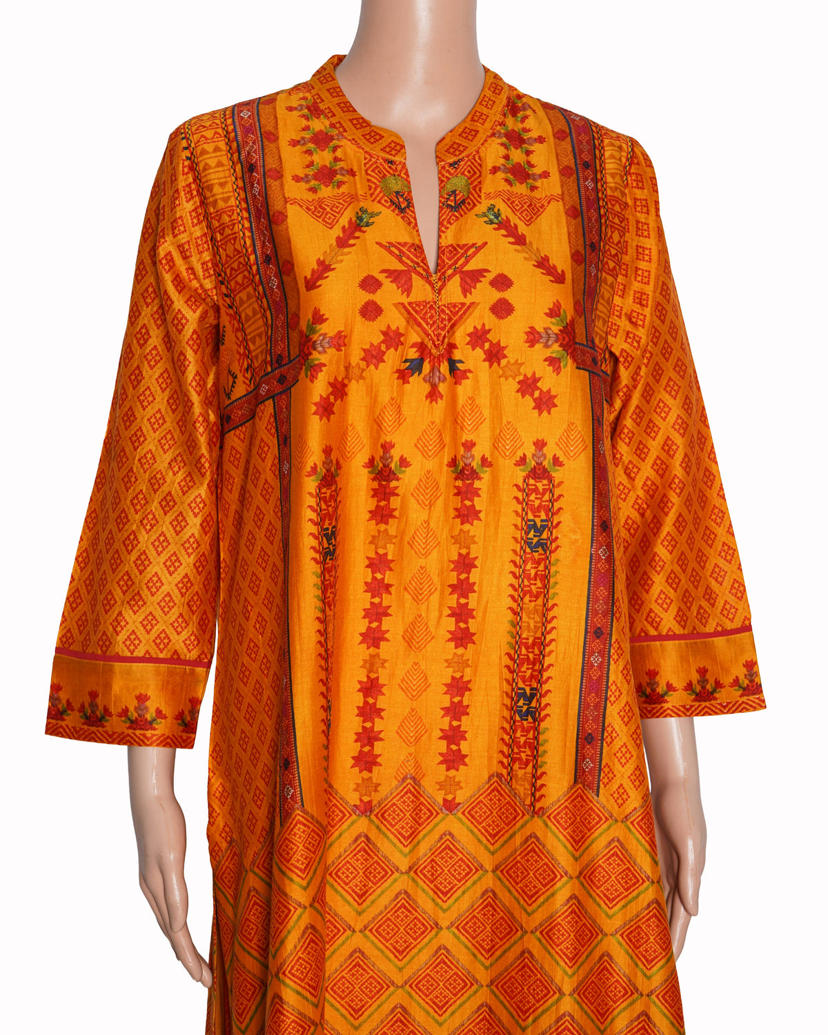 New Ritu Kumar Mustard Printed Kurta With Sharara