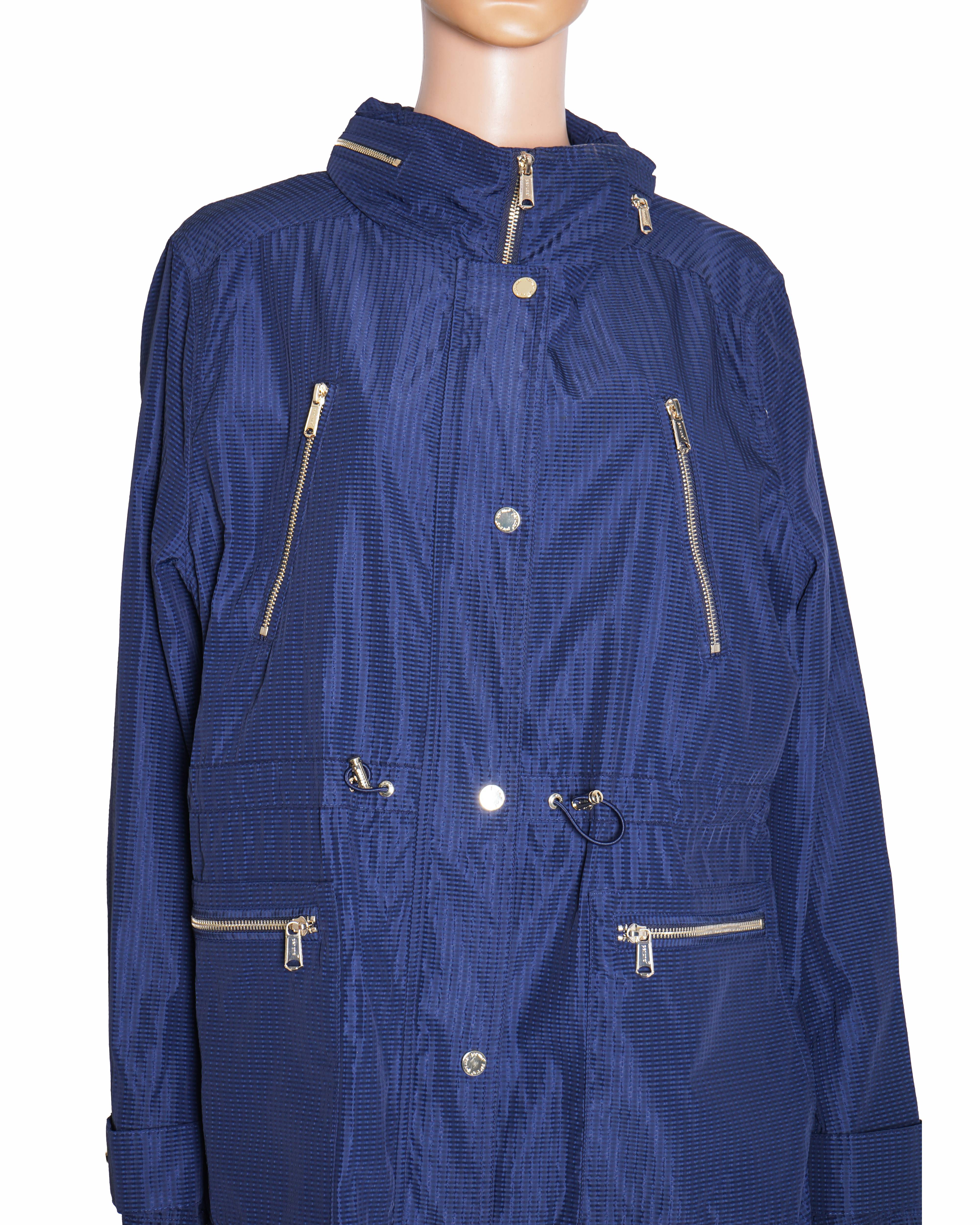 Per Una Utility Jacket in Navy Blue