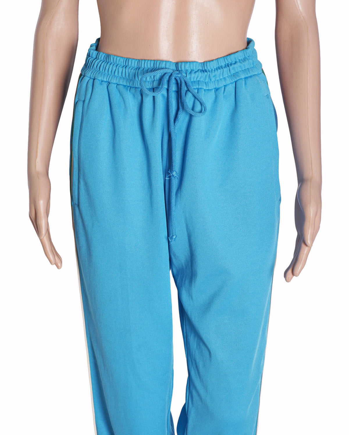 Gucci Light Blue Technical Jersey Track Pants