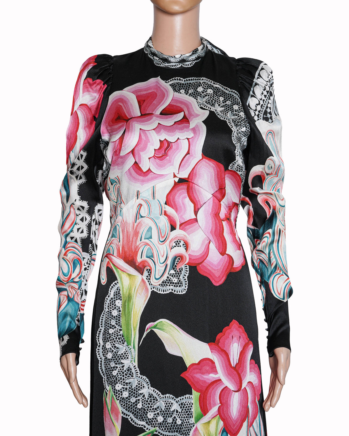 Temperley Women's  Cici Floral Lace Printed Dress