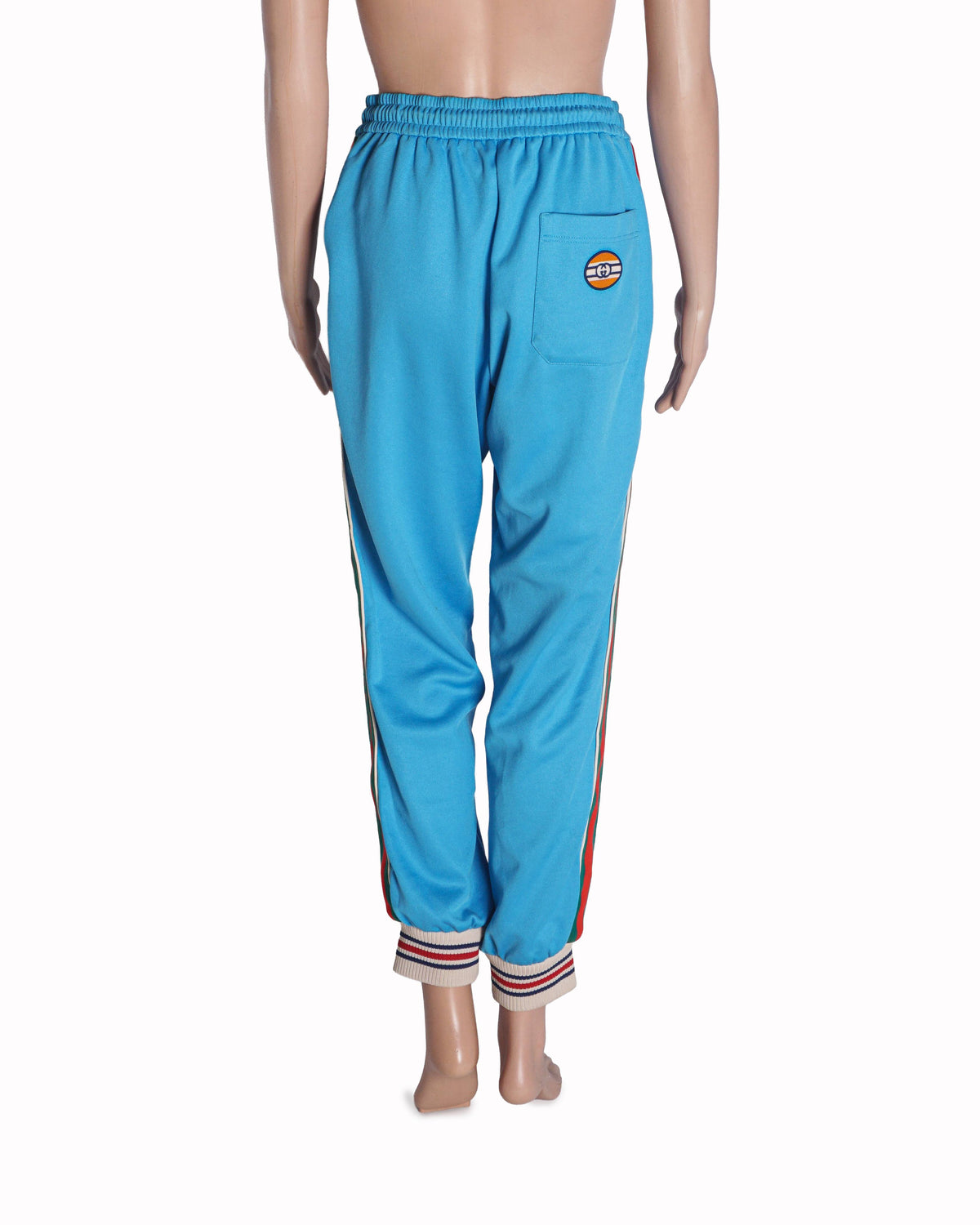 Gucci Light Blue Technical Jersey Track Pants