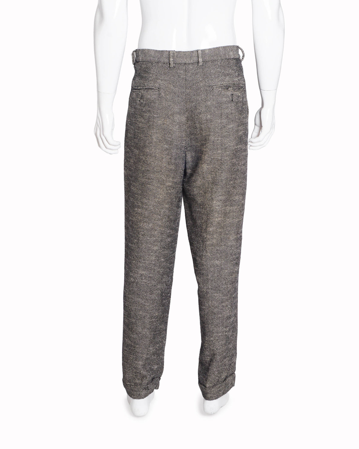 Gucci Grey Wide-Leg Tweed Trousers