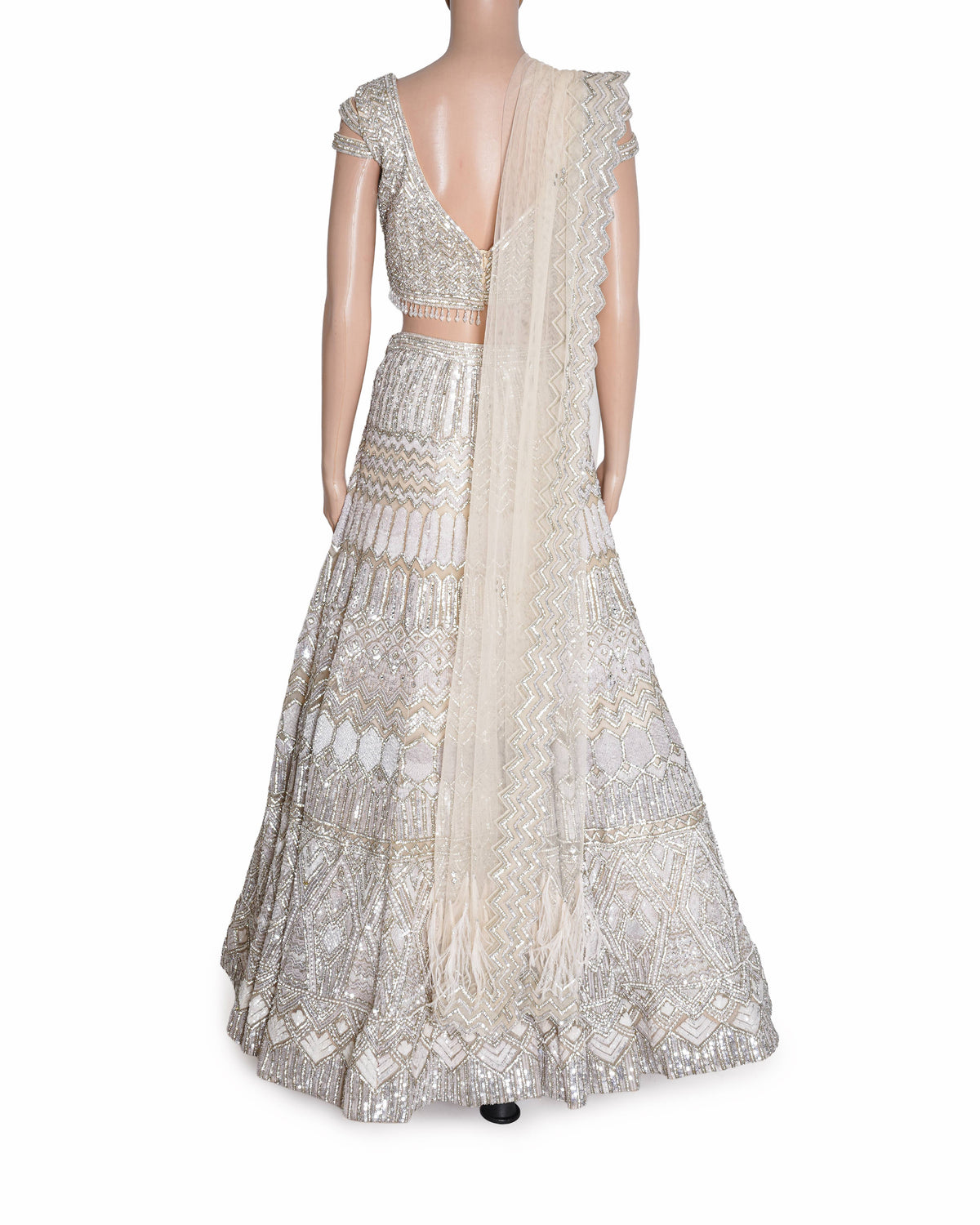 Kiasa By Ronak & Shruti Armina Crystal and Sequins Embroidered Lehenga Set