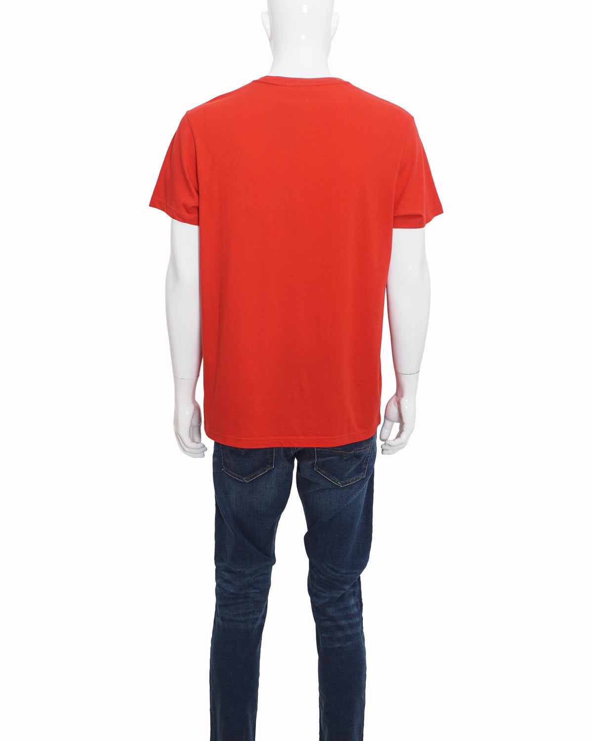 Burberry Coral Red Equestrian Knight Logo Men's T-Shirt