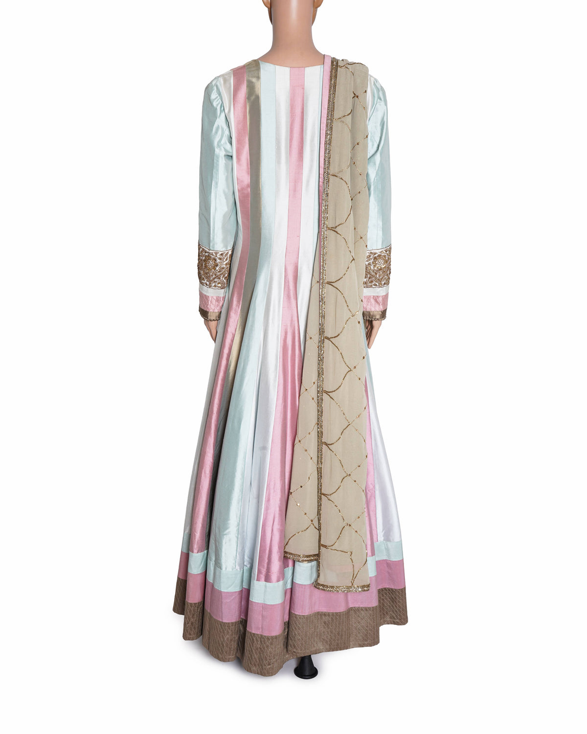 Manish Malhotra Anarkali Pink Churidar Set WIth Dupatta