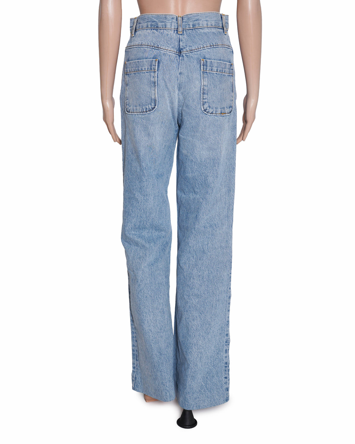 Sandro high-waisted wide-leg blue jeans