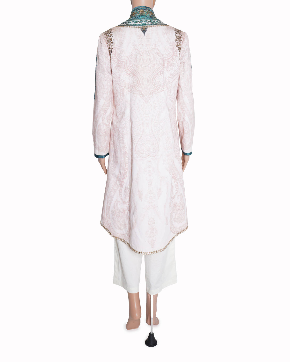 JJ Valaya Green & Pink kurta