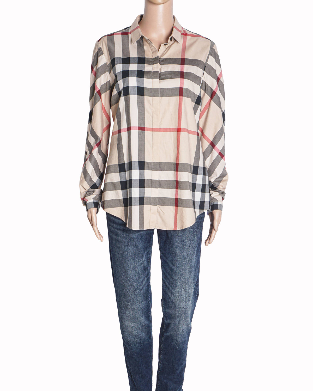 Burberry Nova Check Women's Stretch Cotton Shirt