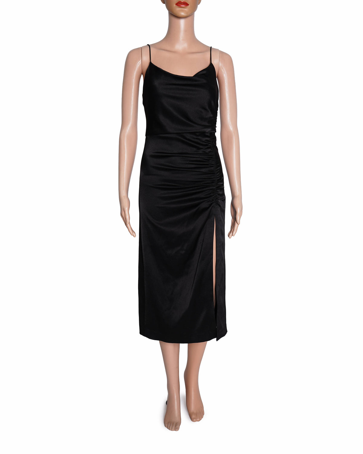 Alice + Olivia Black Slit Dress