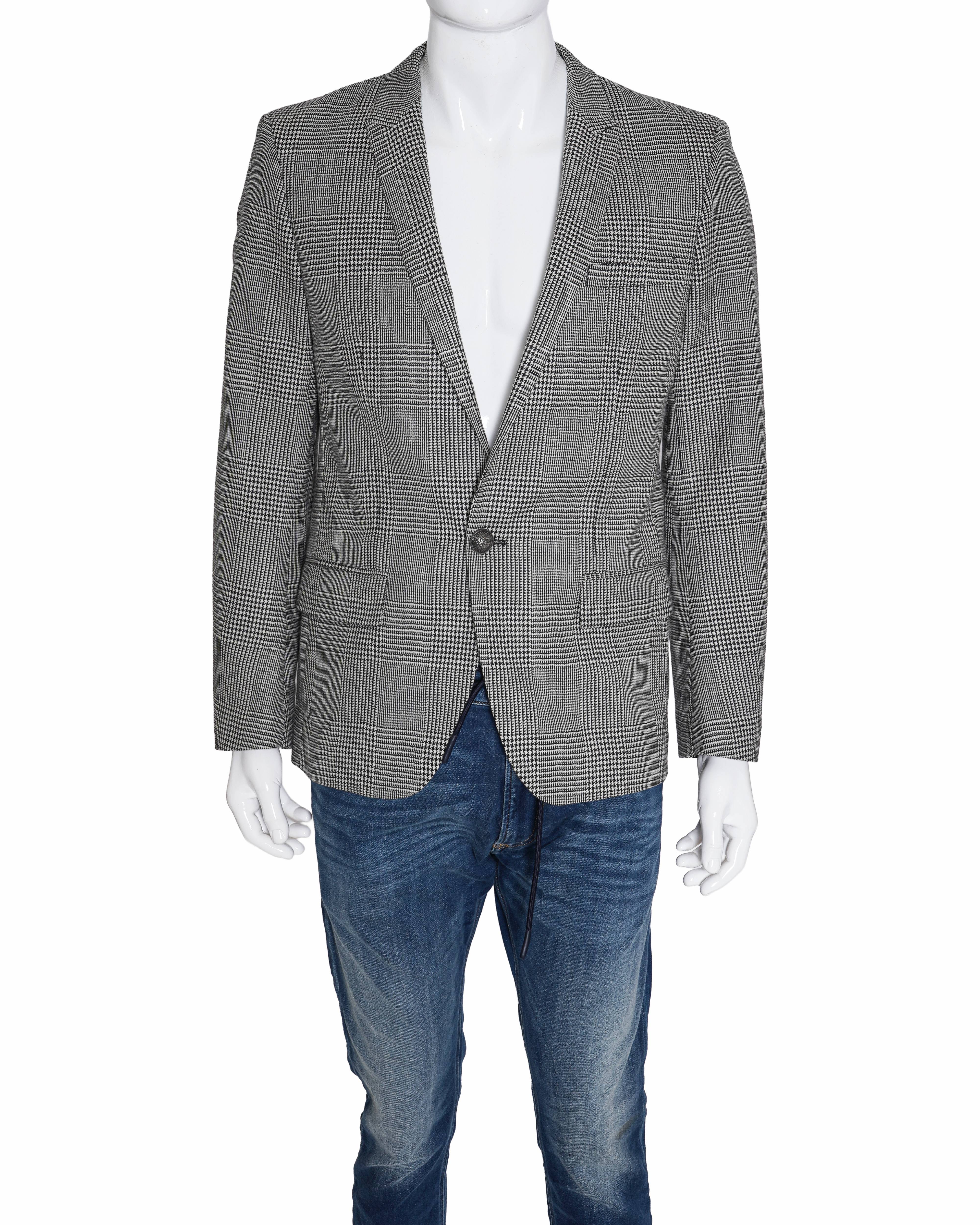 Balmain Black & White Prince of Wales Blazer