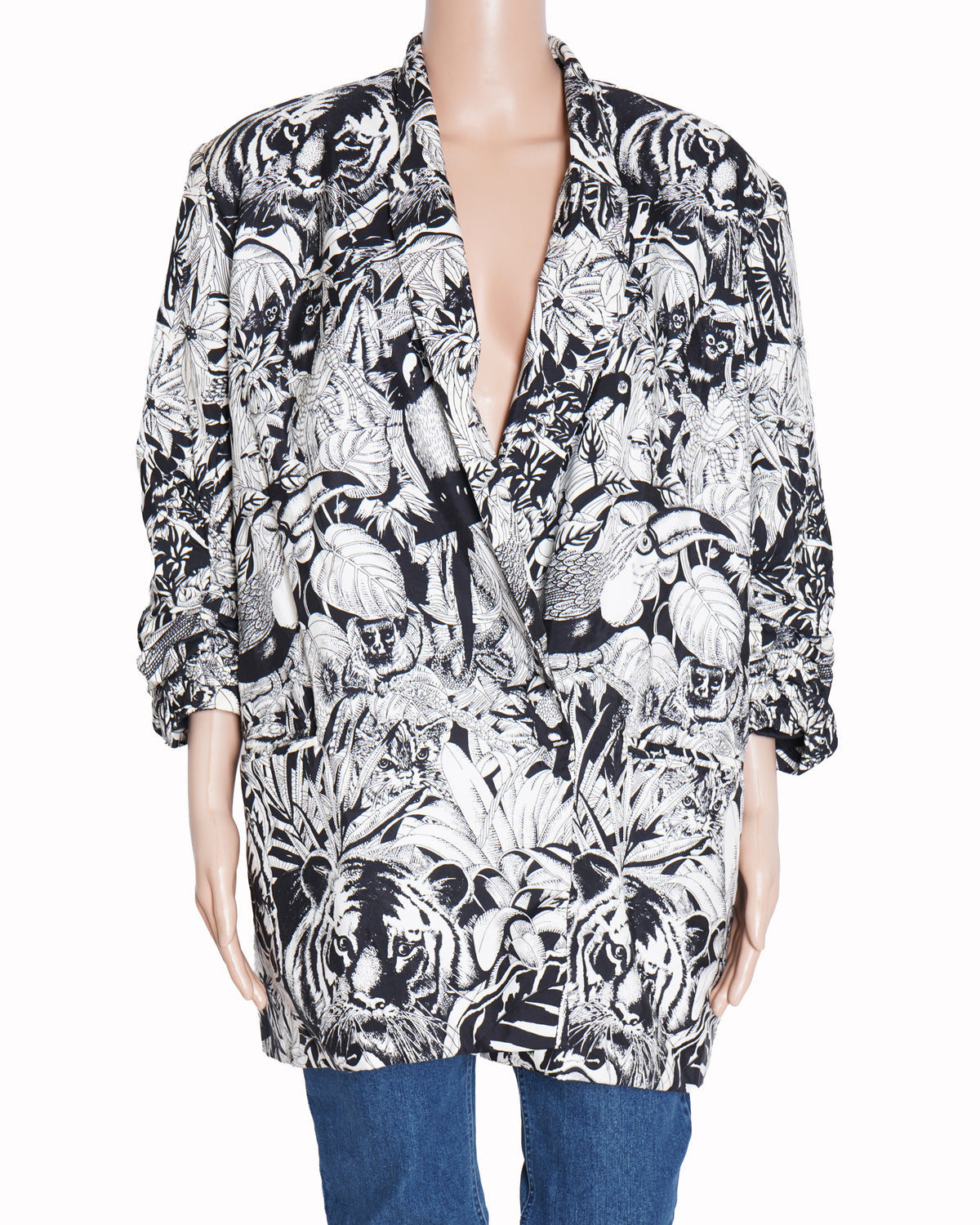 Reik light safari print zoot jacket