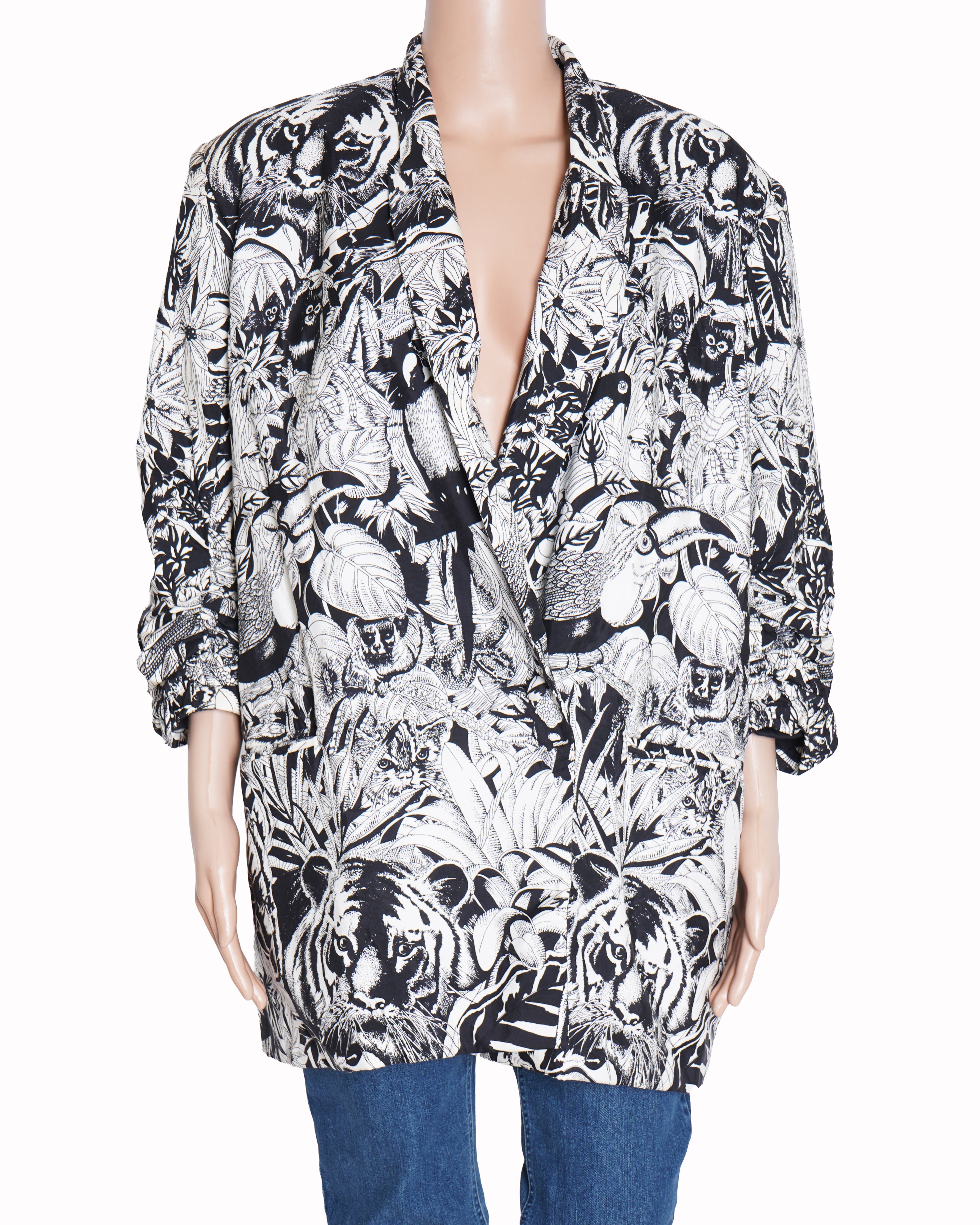 Reik light safari print zoot jacket
