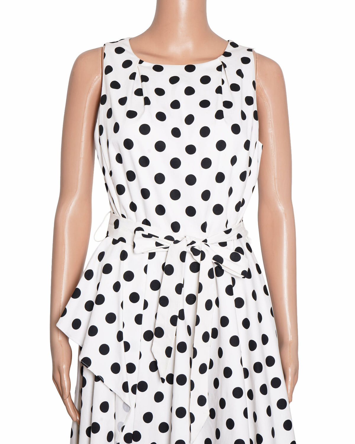 Coast Polka Dress In White & Black