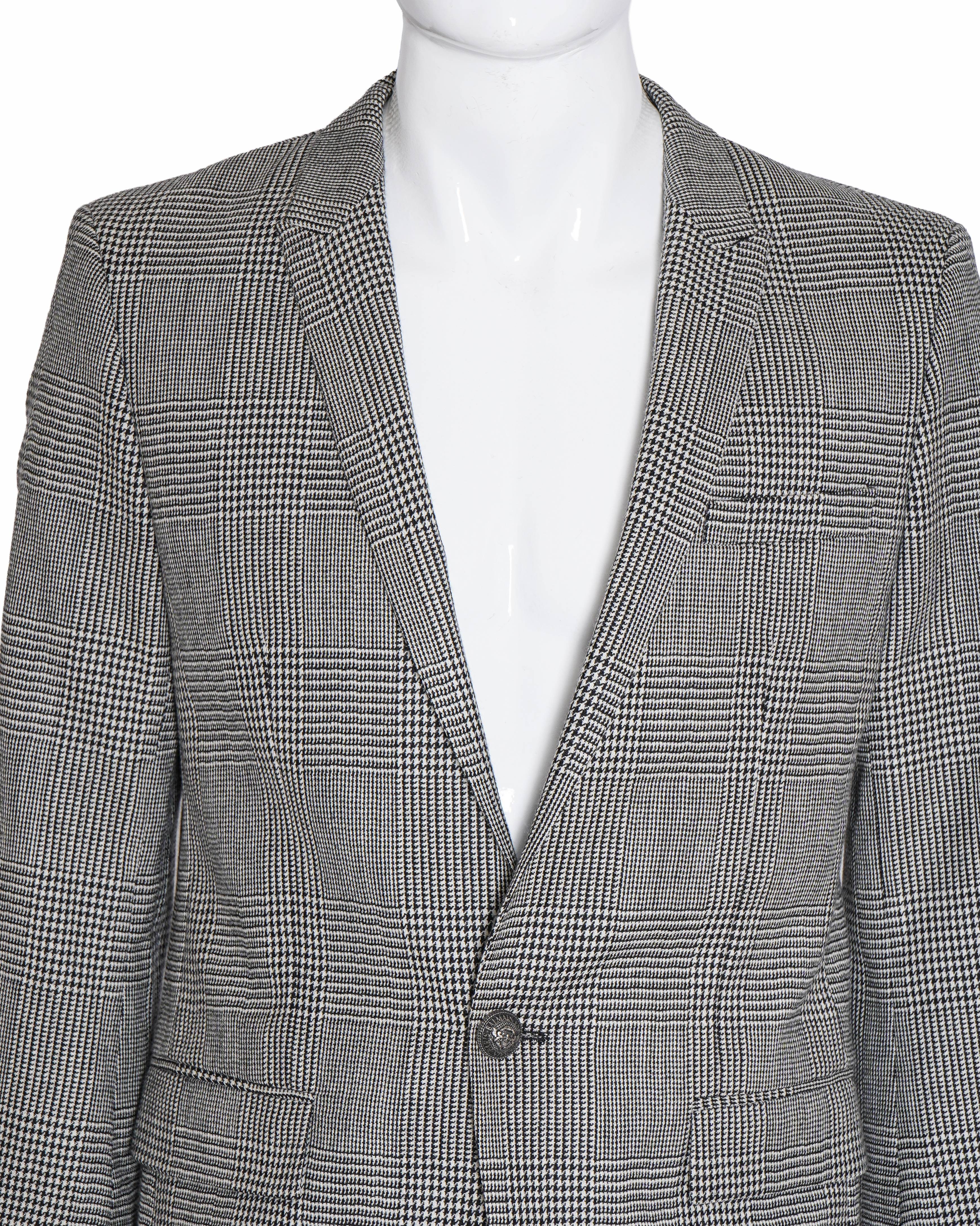 Balmain Black & White Prince of Wales Blazer