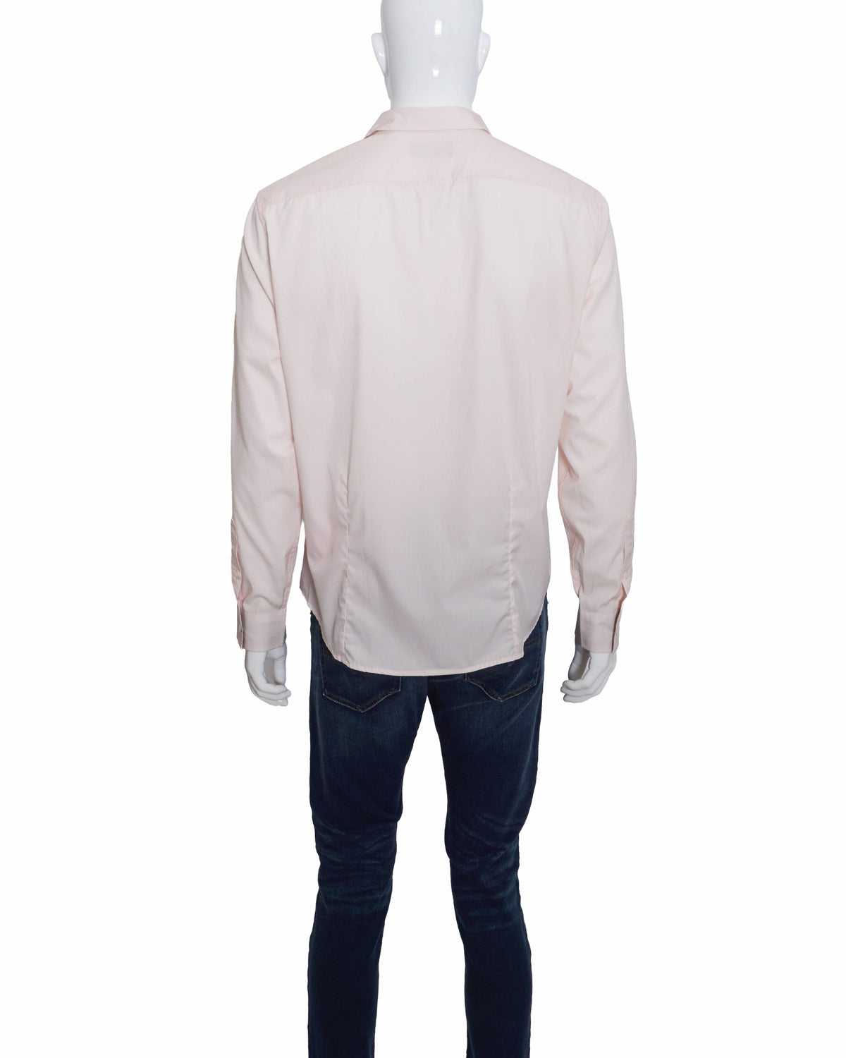 Burberry Men's Pastel Pink Inner Check Accent Formal Shirt