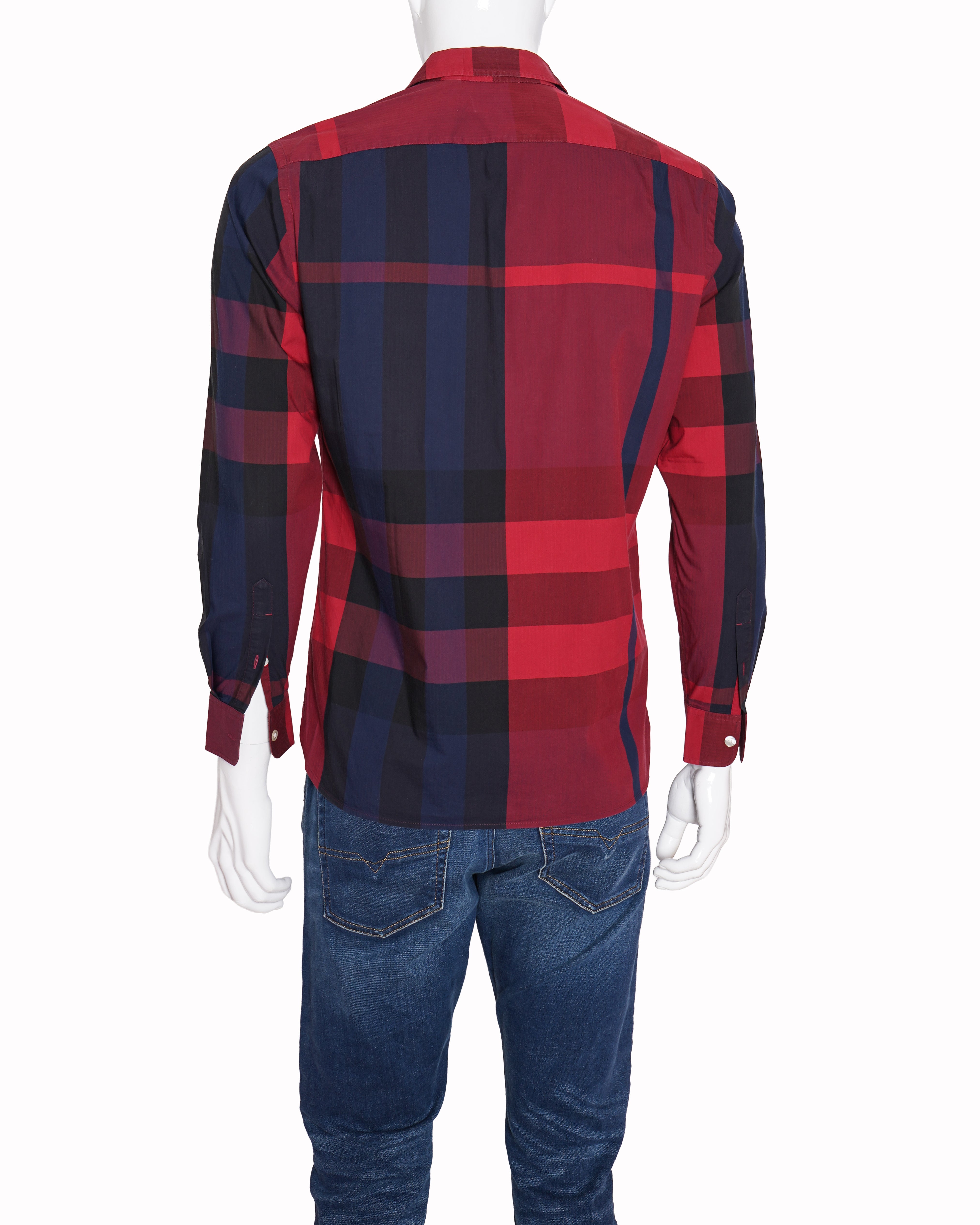 Burberry Oversized Check Color-Block Shirt